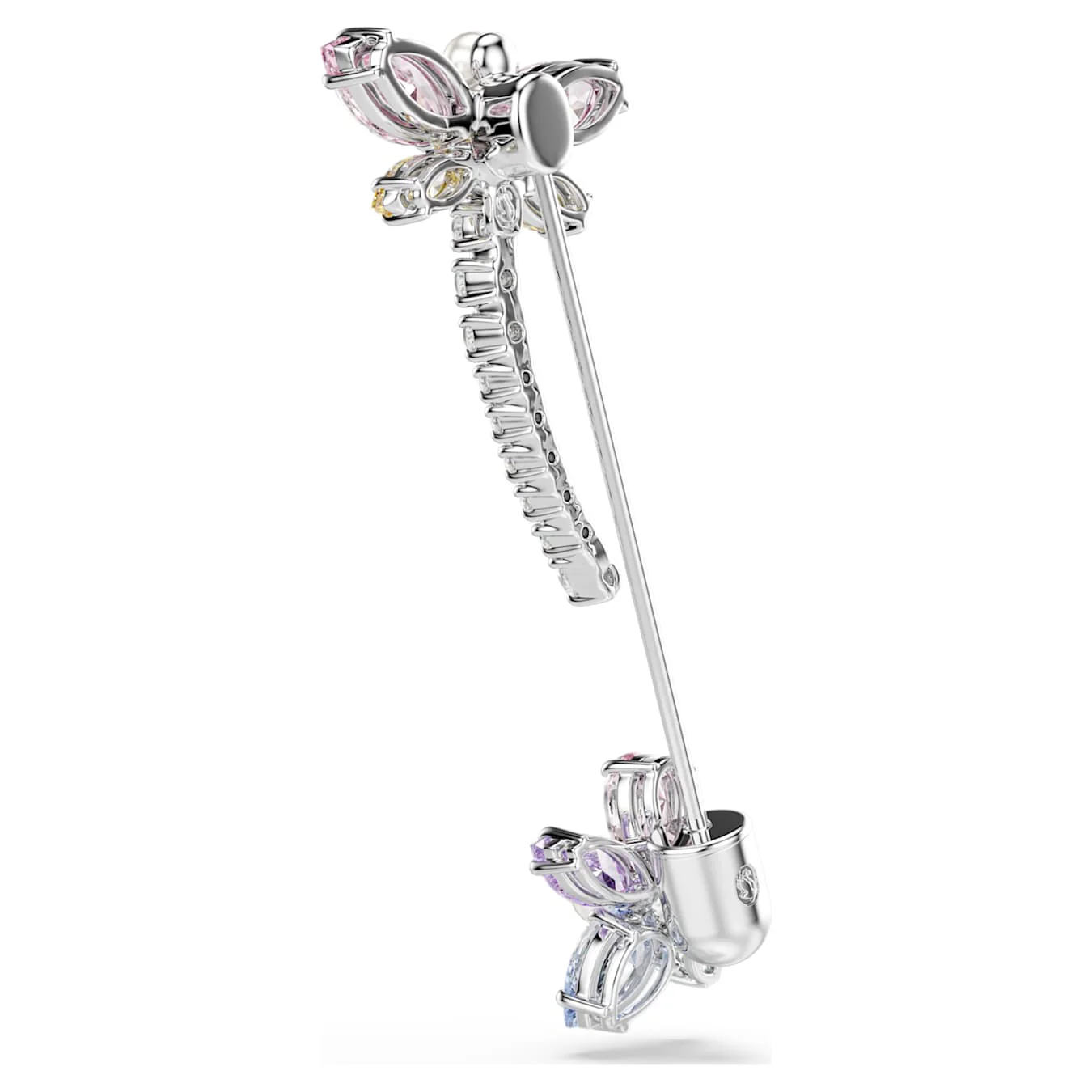 Ariana Grande x Swarovski brooch Mixed cuts, Dragonfly, Multicolored, Rhodium plated - Image 4