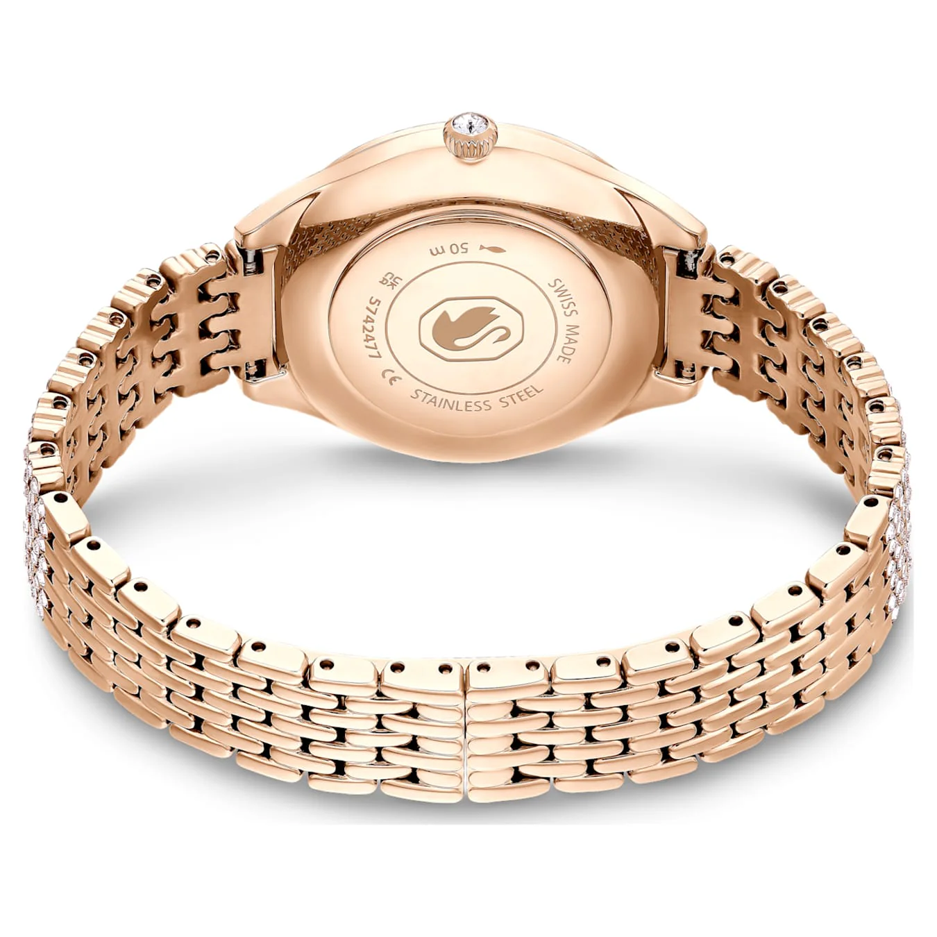 Attract watch Swiss Made, Metal bracelet, Rose gold tone, Rose gold-tone finish - Image 3