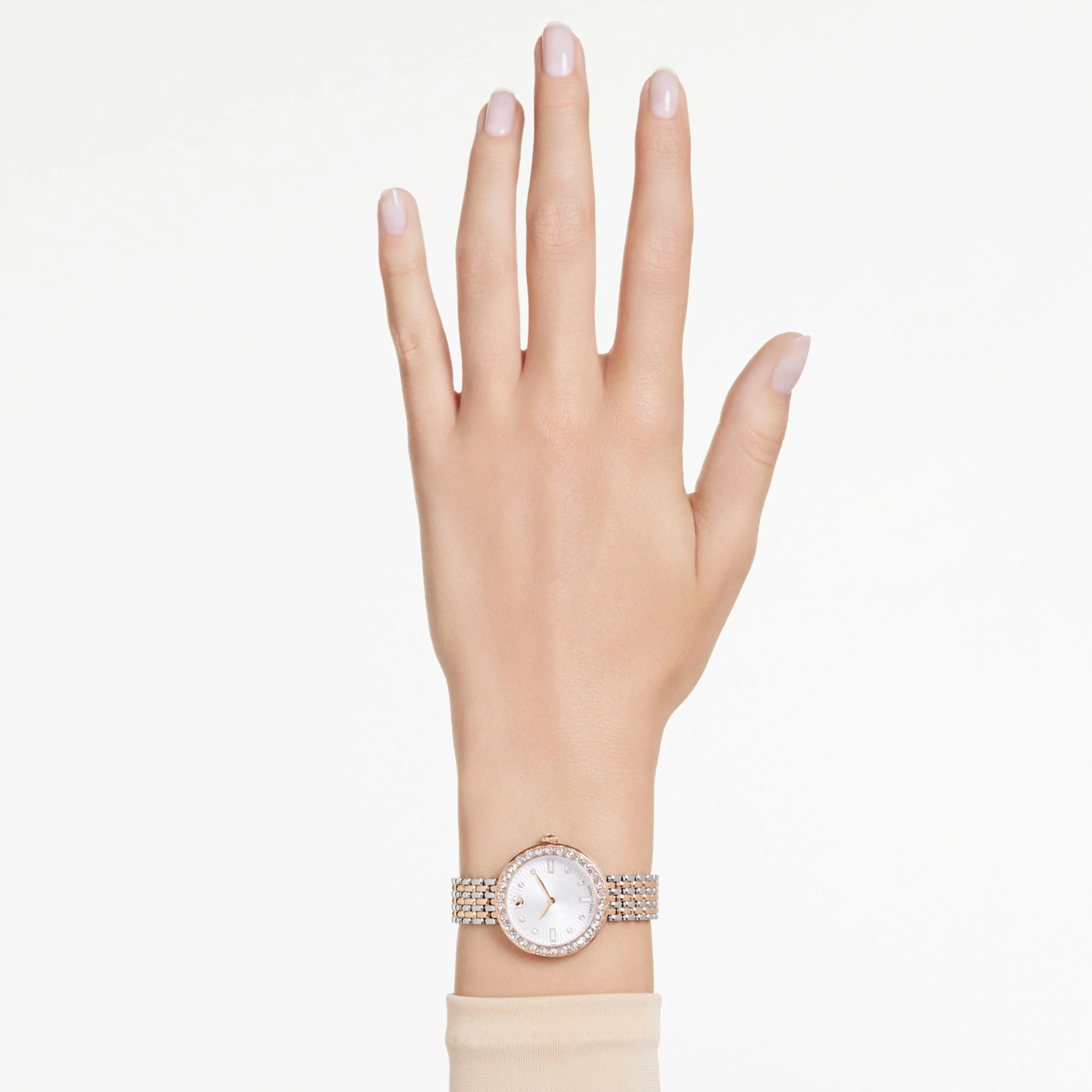 Certa watch Swiss Made, Metal bracelet, Rose gold tone, Mixed metal finish - Image 8