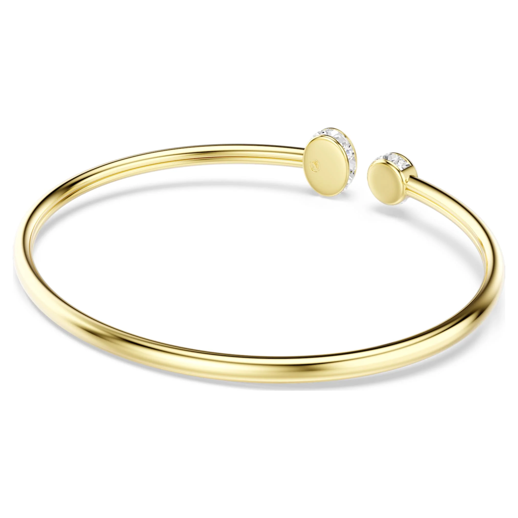 Chroma bangle Mixed cuts, Multicolored, Gold-tone plated - Image 5