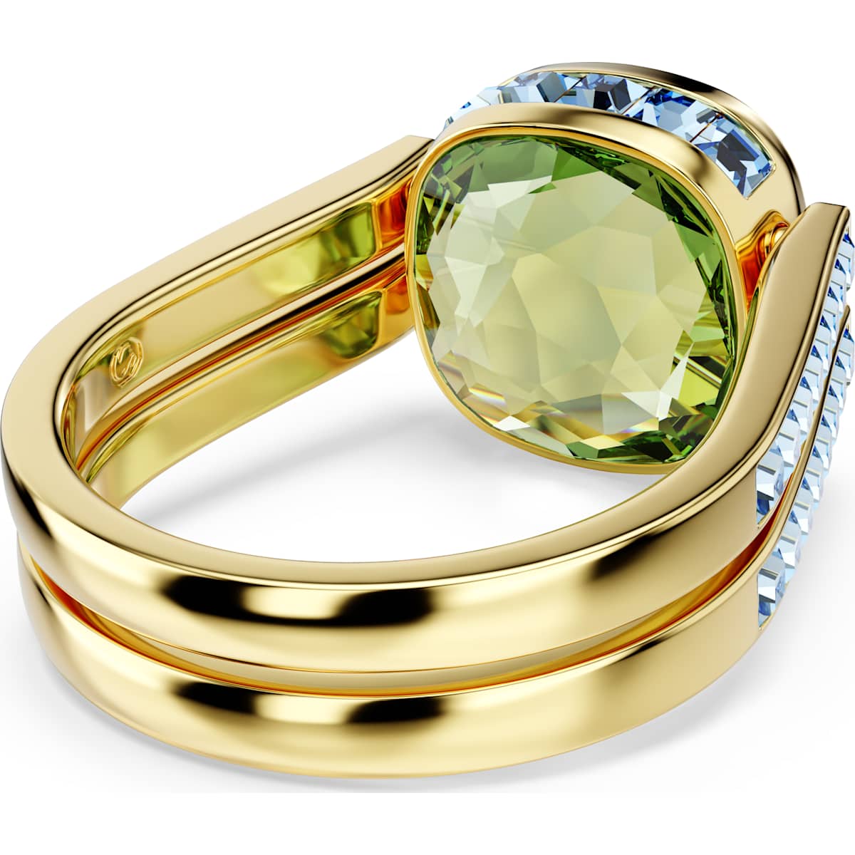 Chroma ring, Cushion cut, Multicolored, Gold-tone plated - Image 6