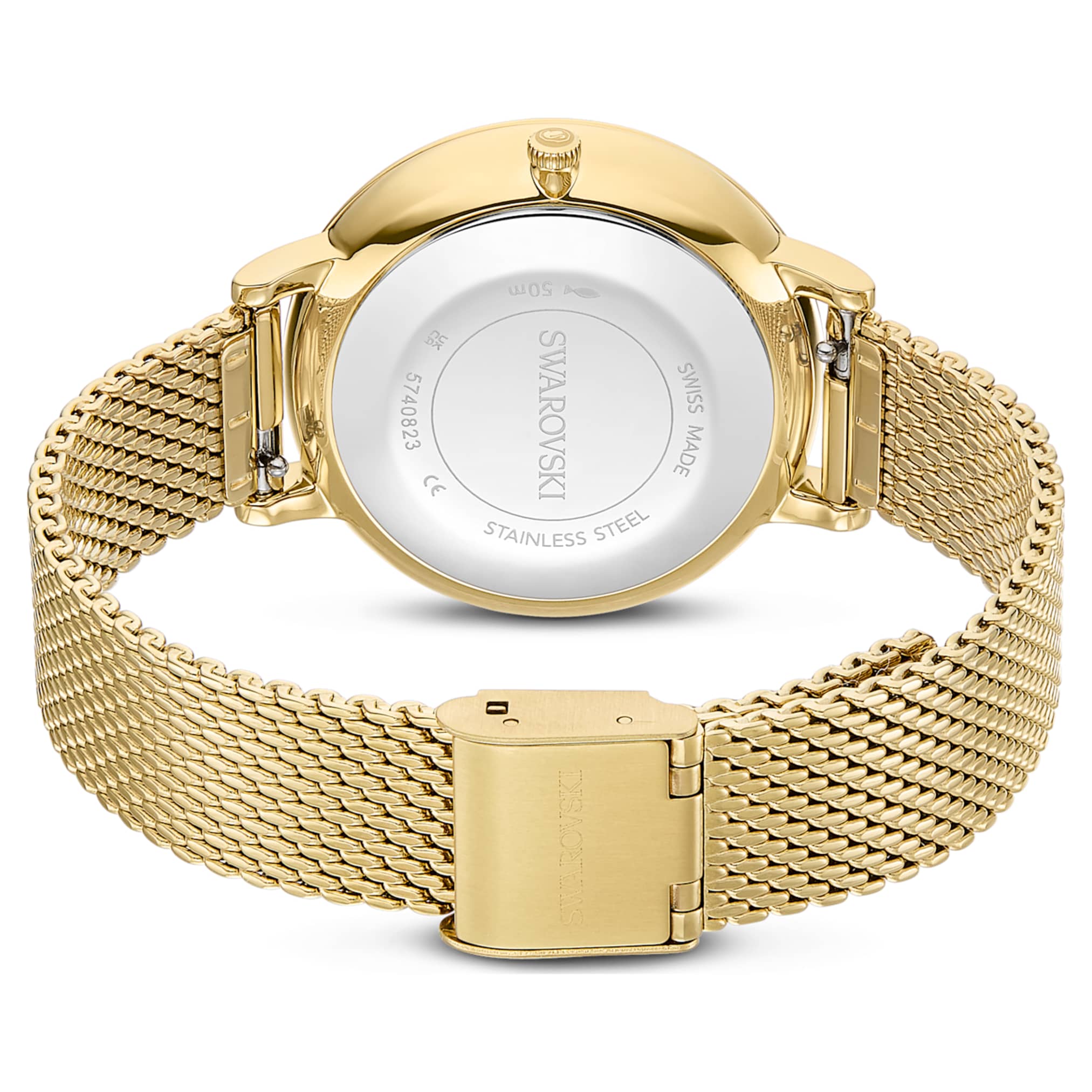 Clarica watch Swiss Made, Metal bracelet, Gold tone, Gold-tone finish - Image 3
