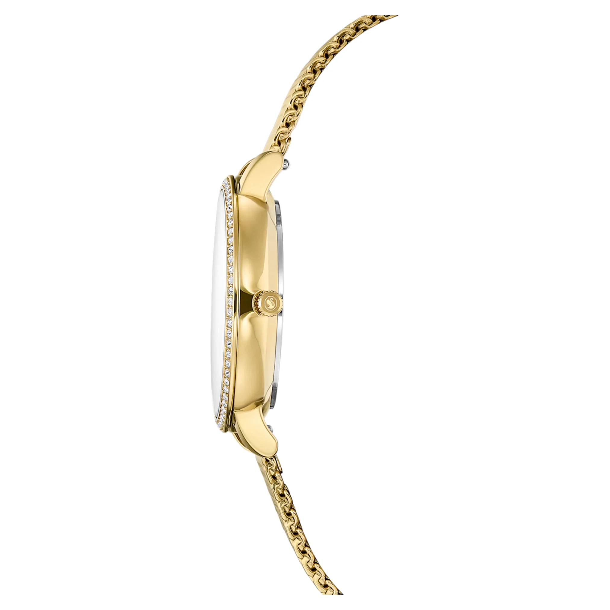 Clarica watch Swiss Made, Metal bracelet, Gold tone, Gold-tone finish - Image 5