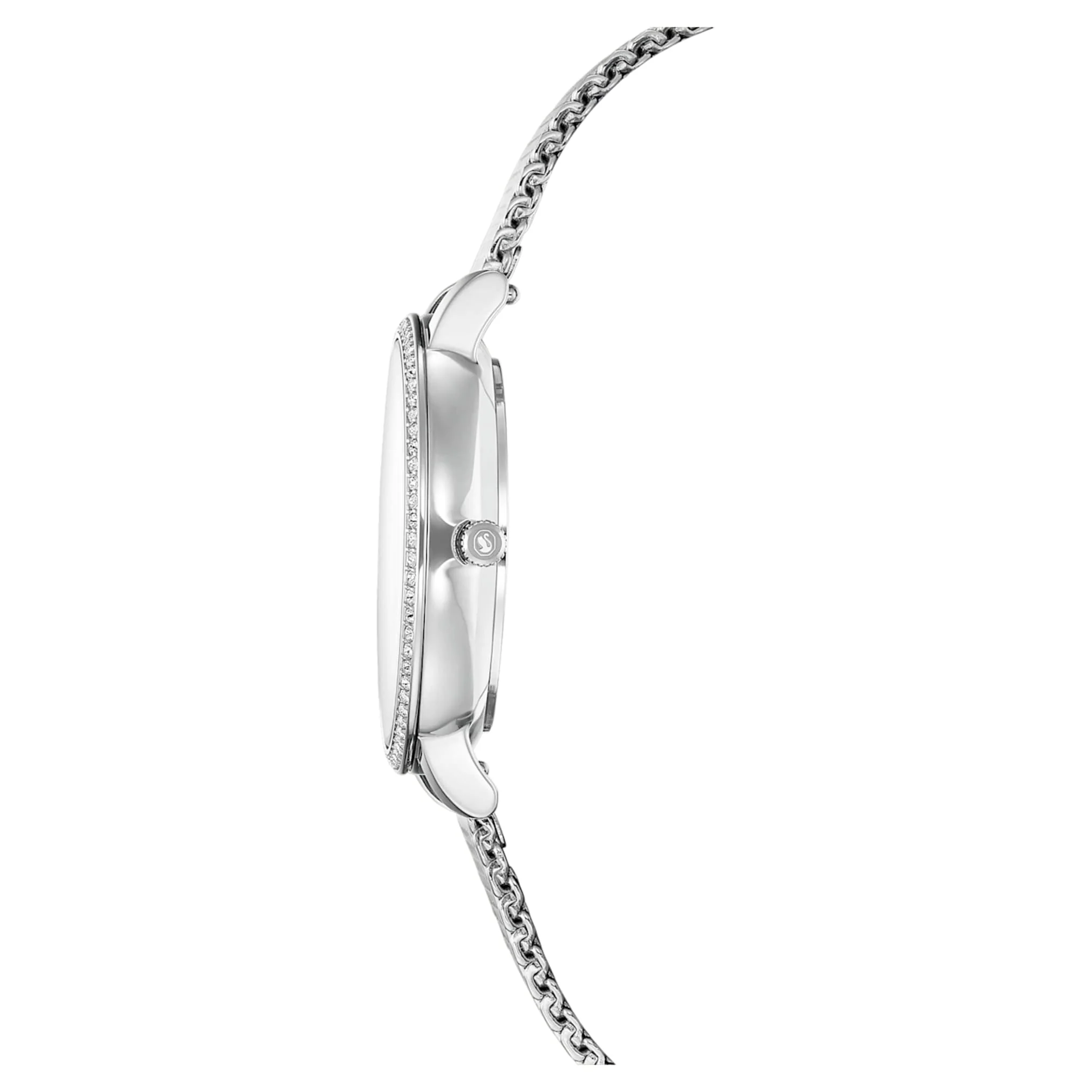 Clarica watch Swiss Made, Metal bracelet, Silver tone, Stainless steel - Image 5