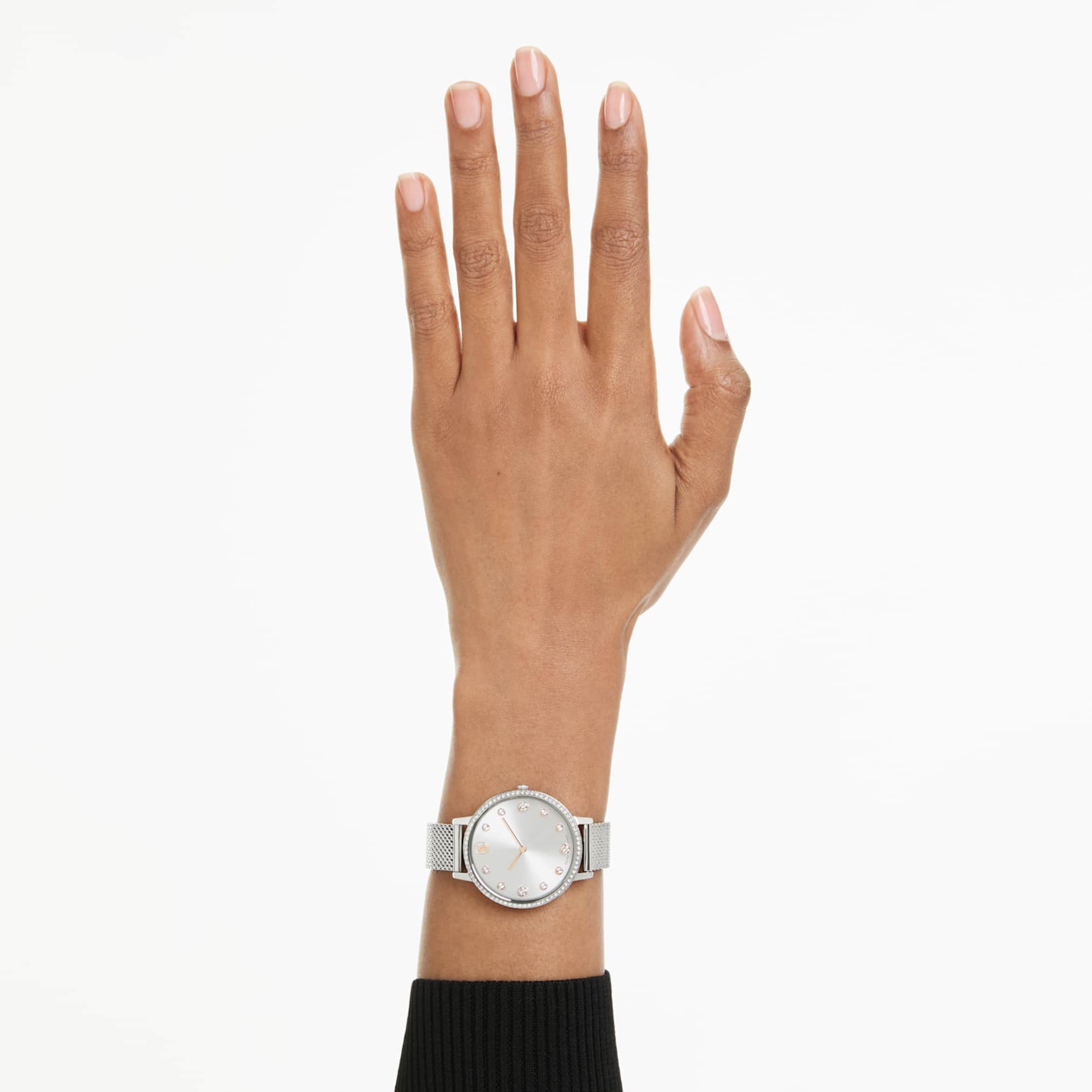 Clarica watch Swiss Made, Metal bracelet, Silver tone, Stainless steel - Image 7
