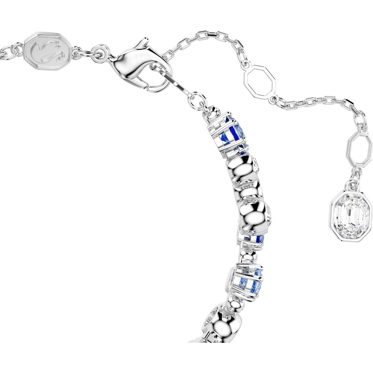 Constella bracelet, Mixed cuts, Blue, Rhodium plated - Image 3