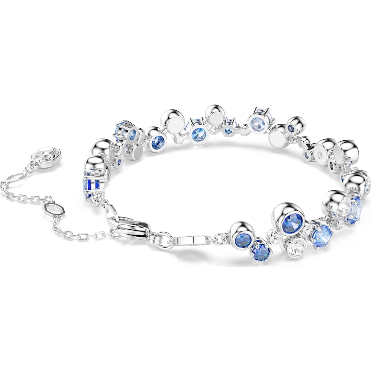 Constella bracelet, Mixed cuts, Blue, Rhodium plated - Image 5
