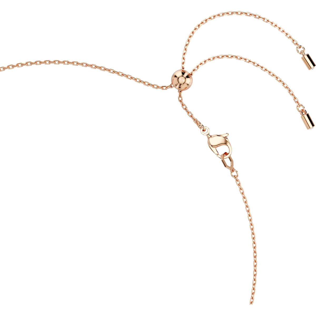 Constella necklace Crystal pearl, Round cuts, White, Rose gold-tone plated - Image 3