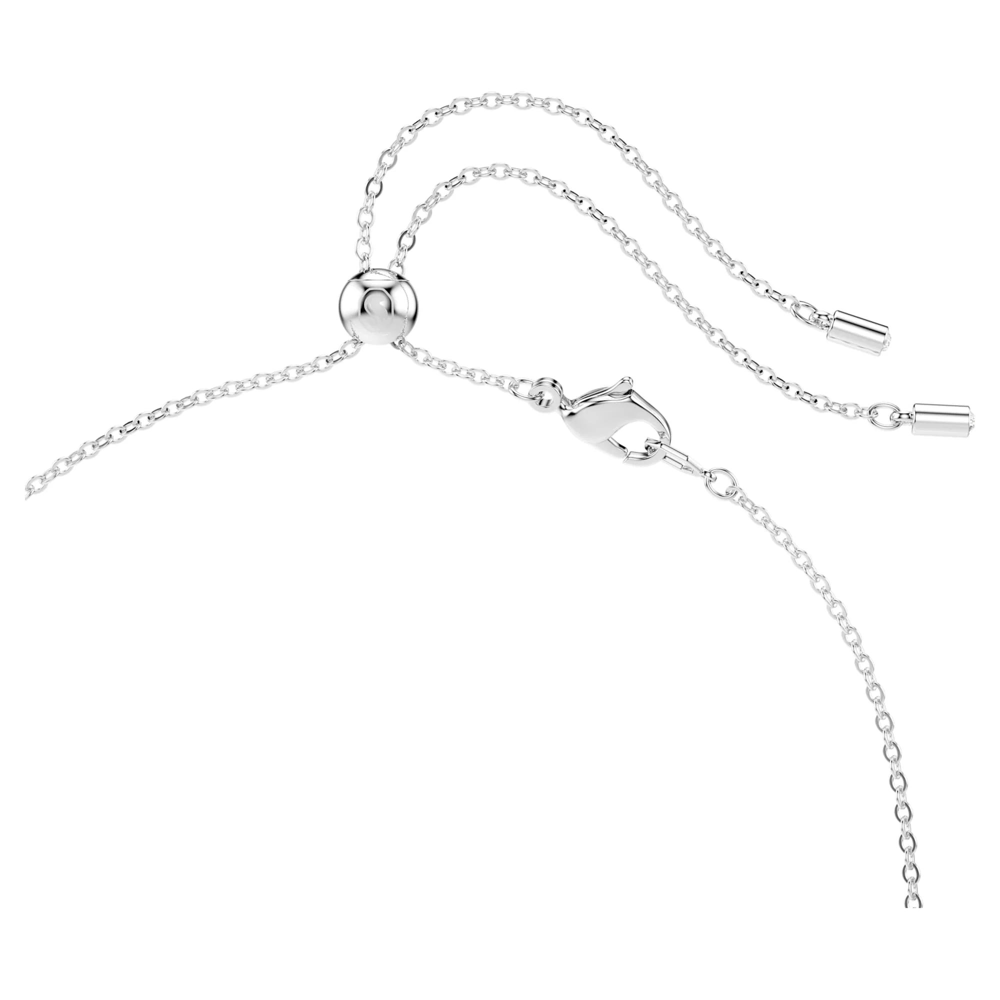 Constella necklace Mixed cuts, White, Rhodium plated - Image 4