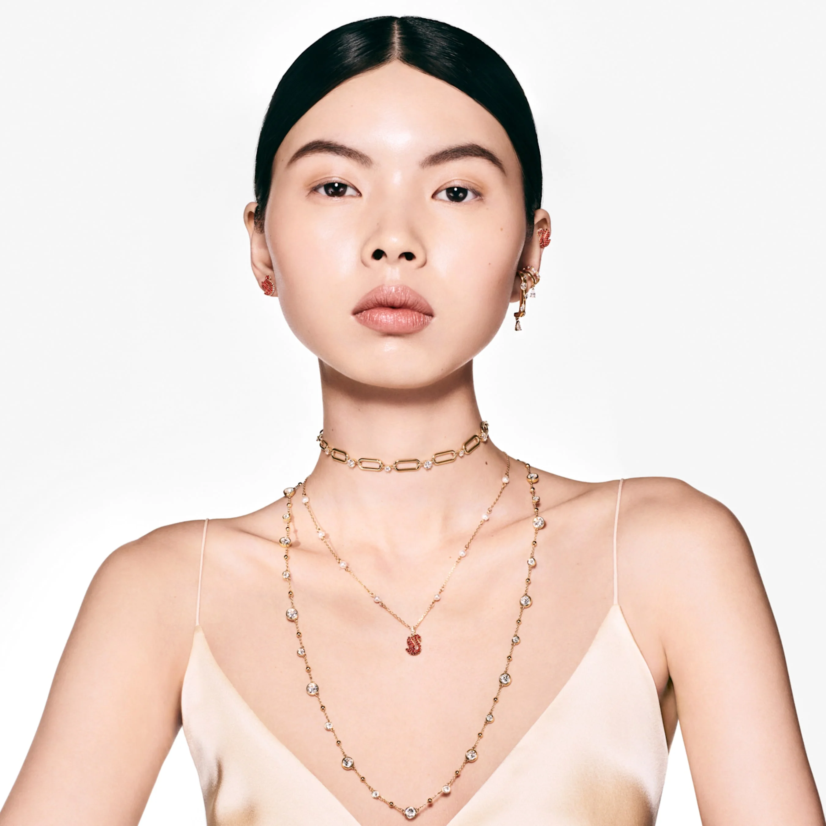 Constella necklace White, Gold-tone plated - Image 6