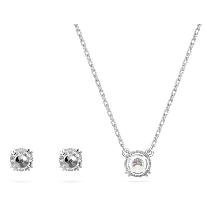Constella set Round cut, White, Rhodium plated - Image 4