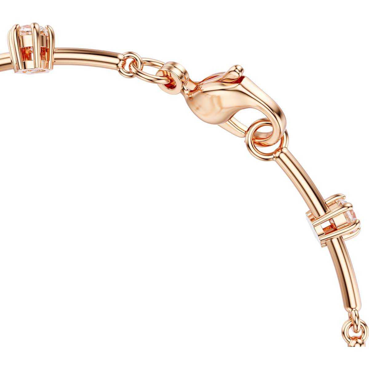 Constella Tennis bracelet Crystal pearl, Round cuts, White, Rose gold-tone plated - Image 3