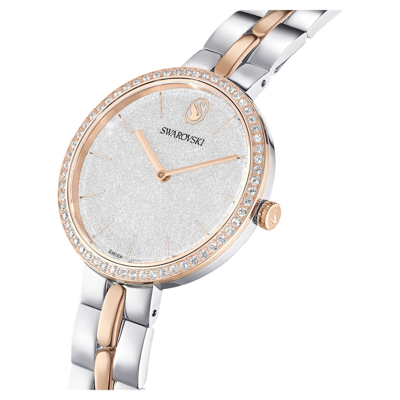 Cosmopolitan watch Swiss Made, Metal bracelet, Silver tone, Mixed metal finish - Image 4