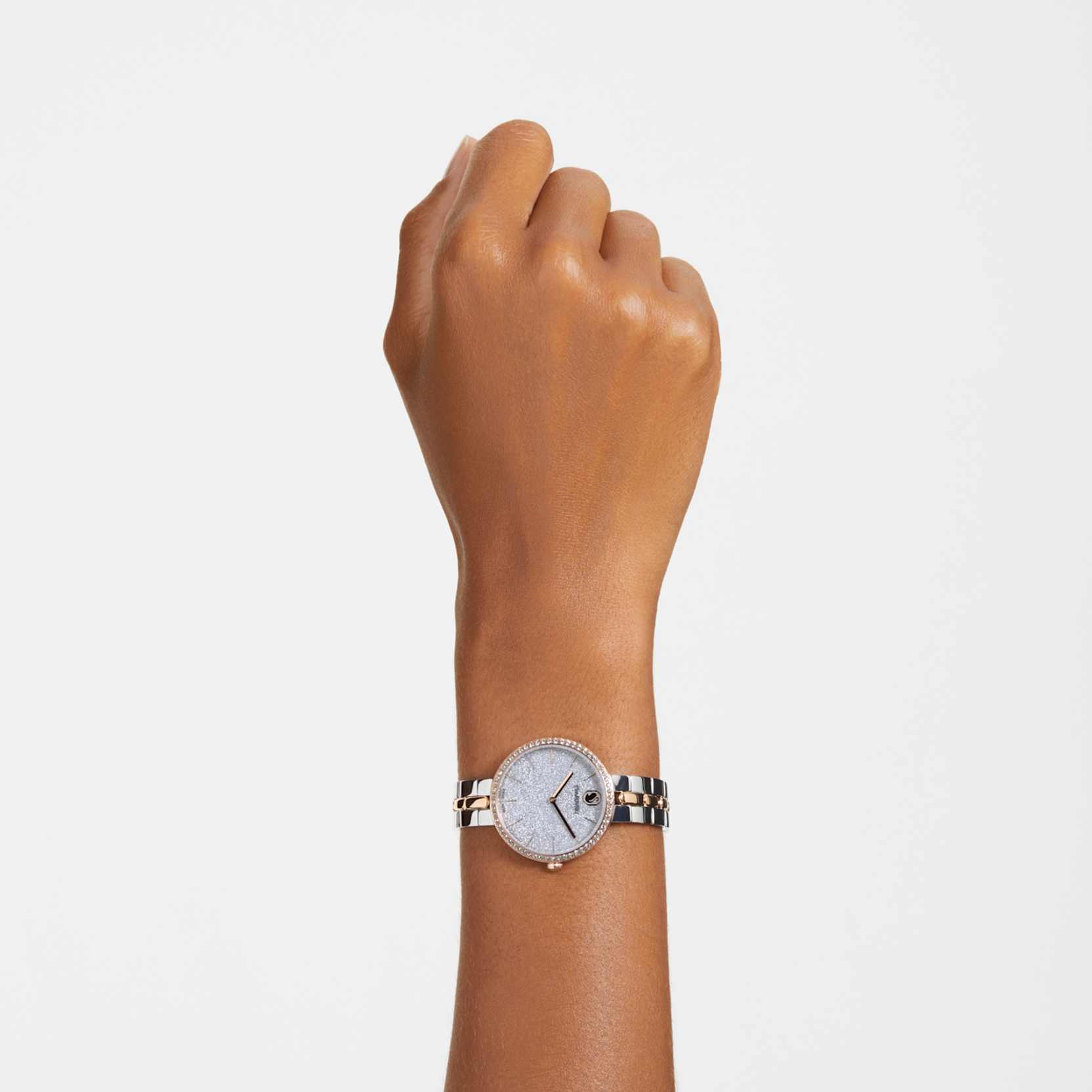 Cosmopolitan watch Swiss Made, Metal bracelet, Silver tone, Mixed metal finish - Image 6