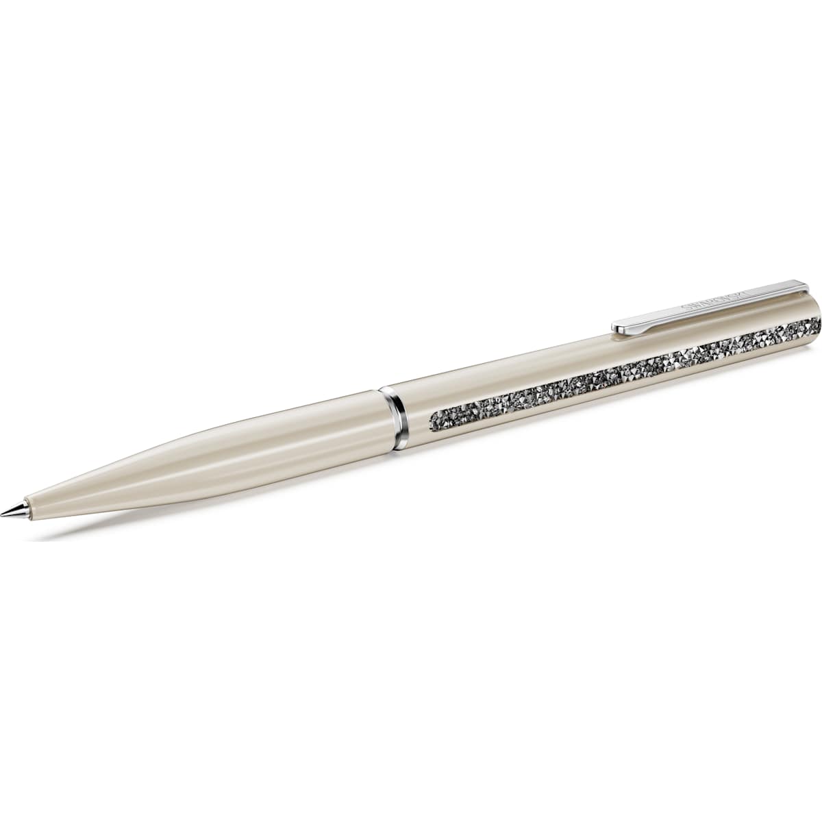 Crystal Shimmer Glide ballpoint pen Beige, Beige lacquered, Chrome plated