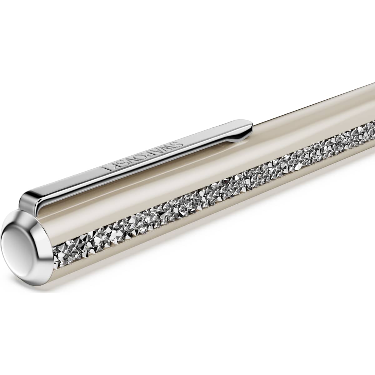 Crystal Shimmer Glide ballpoint pen Beige, Beige lacquered, Chrome plated - Image 4