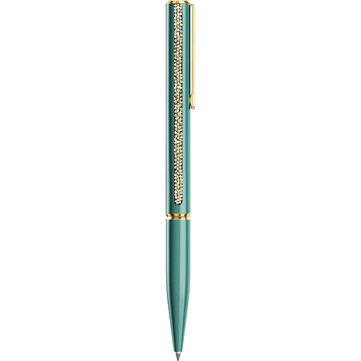 Crystal Shimmer Glide ballpoint pen Green, Green lacquered, Gold-tone plated - Image 2