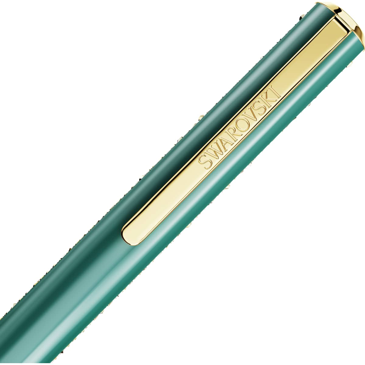 Crystal Shimmer Glide ballpoint pen Green, Green lacquered, Gold-tone plated - Image 3