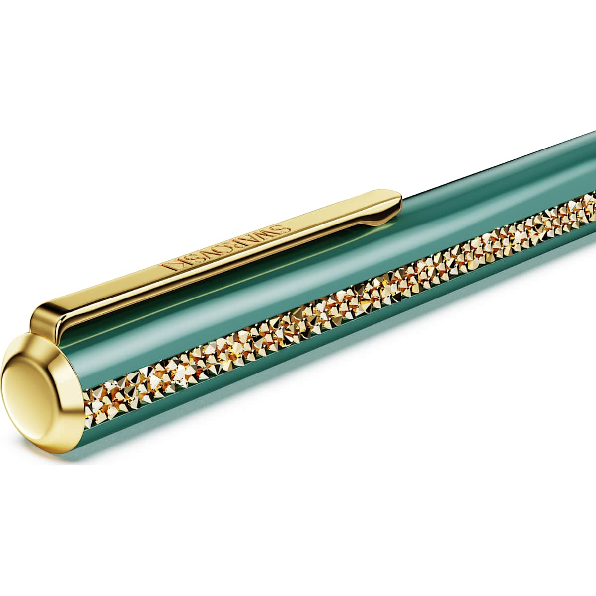 Crystal Shimmer Glide ballpoint pen Green, Green lacquered, Gold-tone plated - Image 4