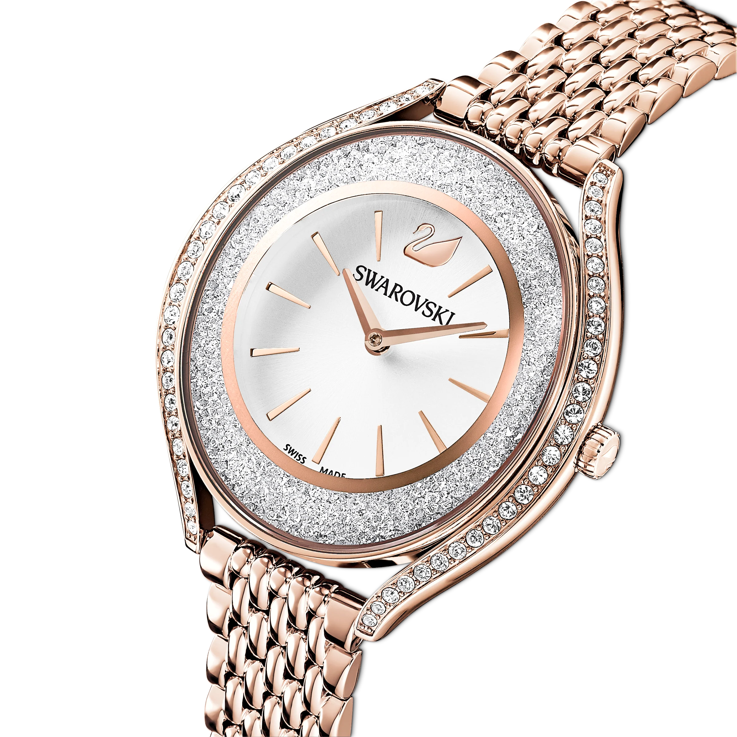 Crystalline Aura watch Metal bracelet, Rose gold tone, Rose-gold tone PVD - Image 4