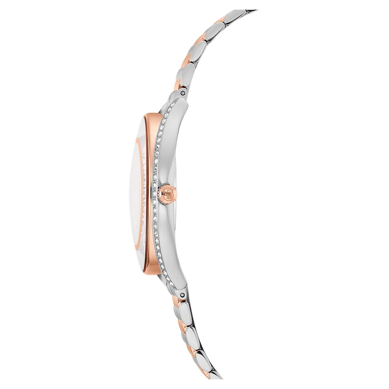 Crystalline aura watch Swiss Made, Metal bracelet, Rose gold tone, Mixed metal finish - Image 5