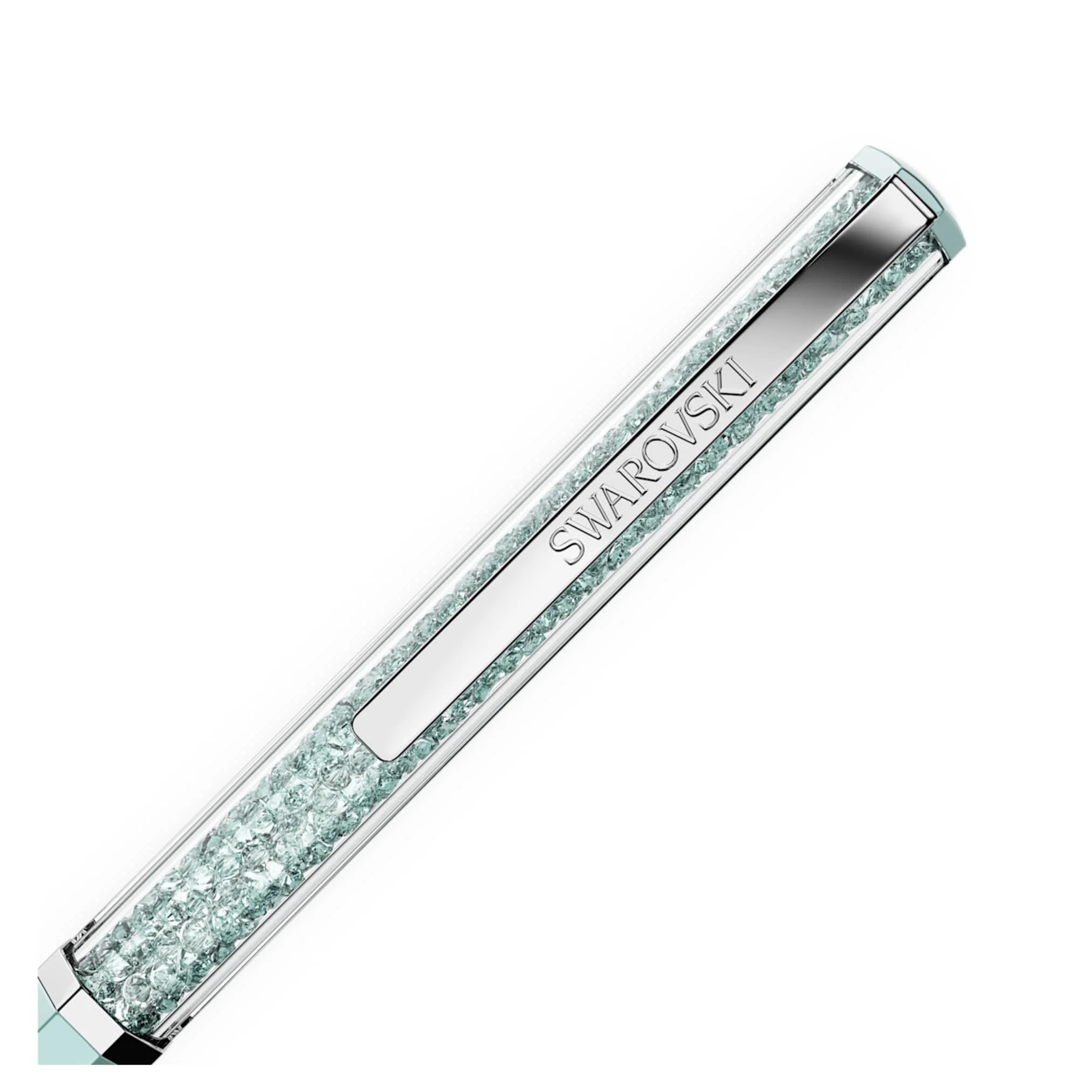Crystalline ballpoint pen Blue lacquered, chrome plated - Image 3