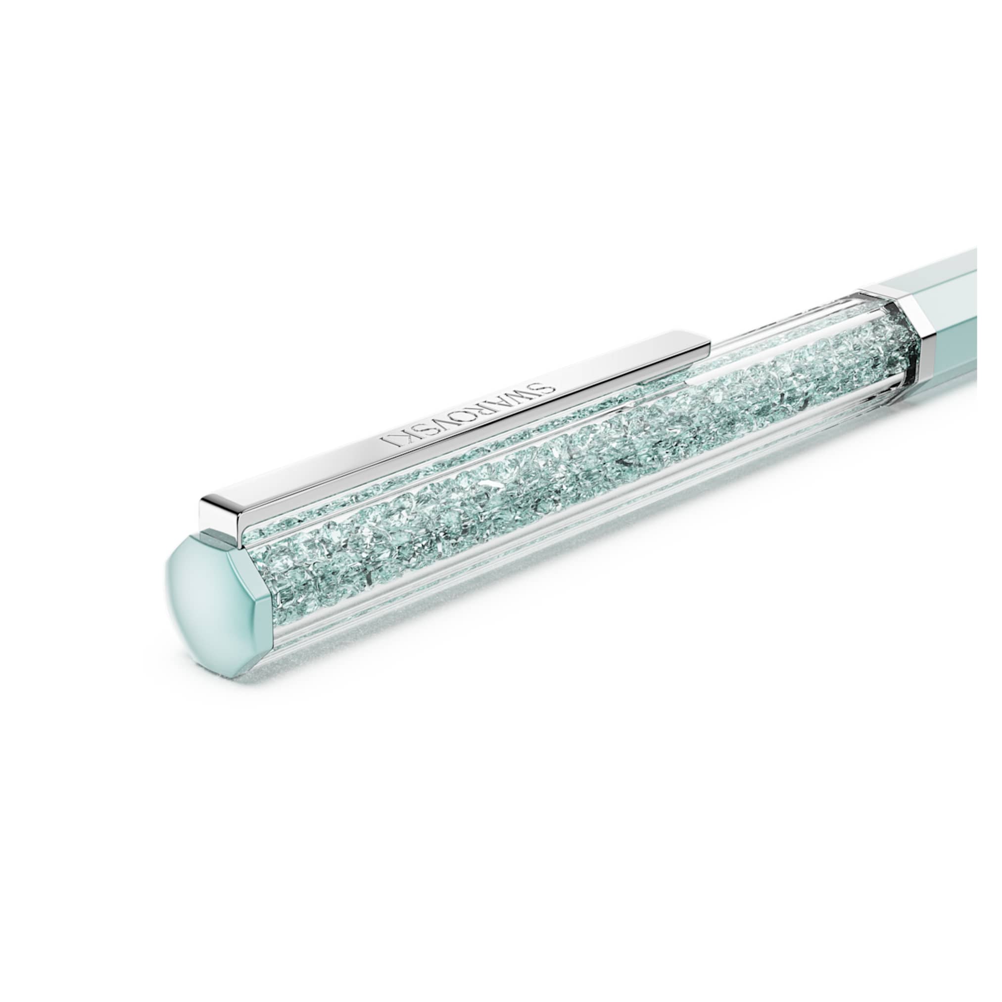Crystalline ballpoint pen Blue lacquered, chrome plated - Image 4