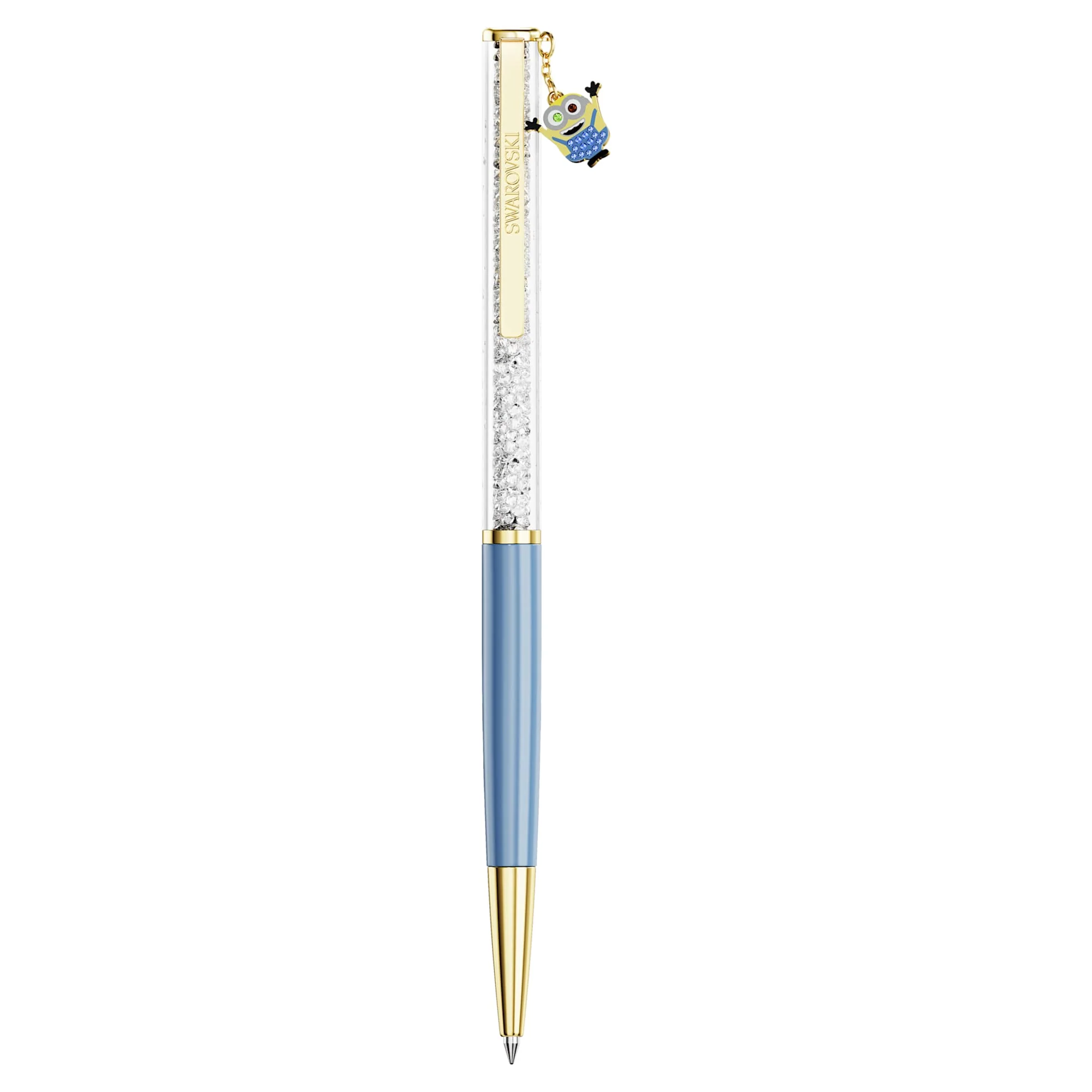 Crystalline ballpoint pen Minions, Blue, Gold-tone plated - Image 2