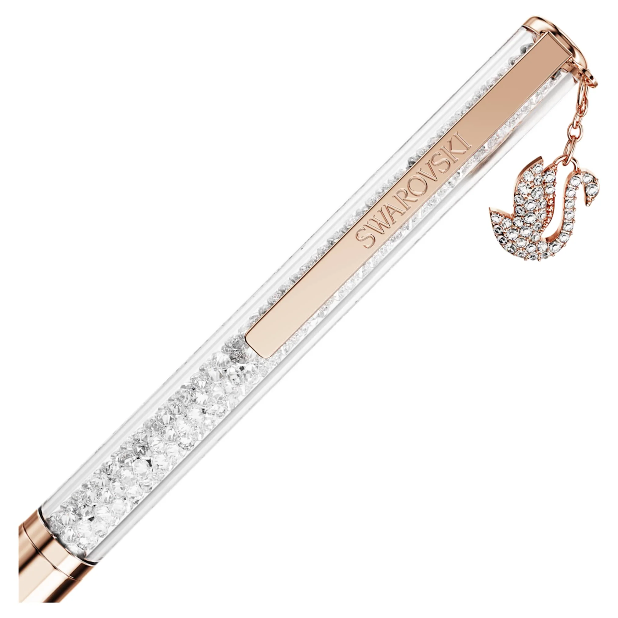 Crystalline ballpoint pen Swan, Rose gold-tone plated - Image 3