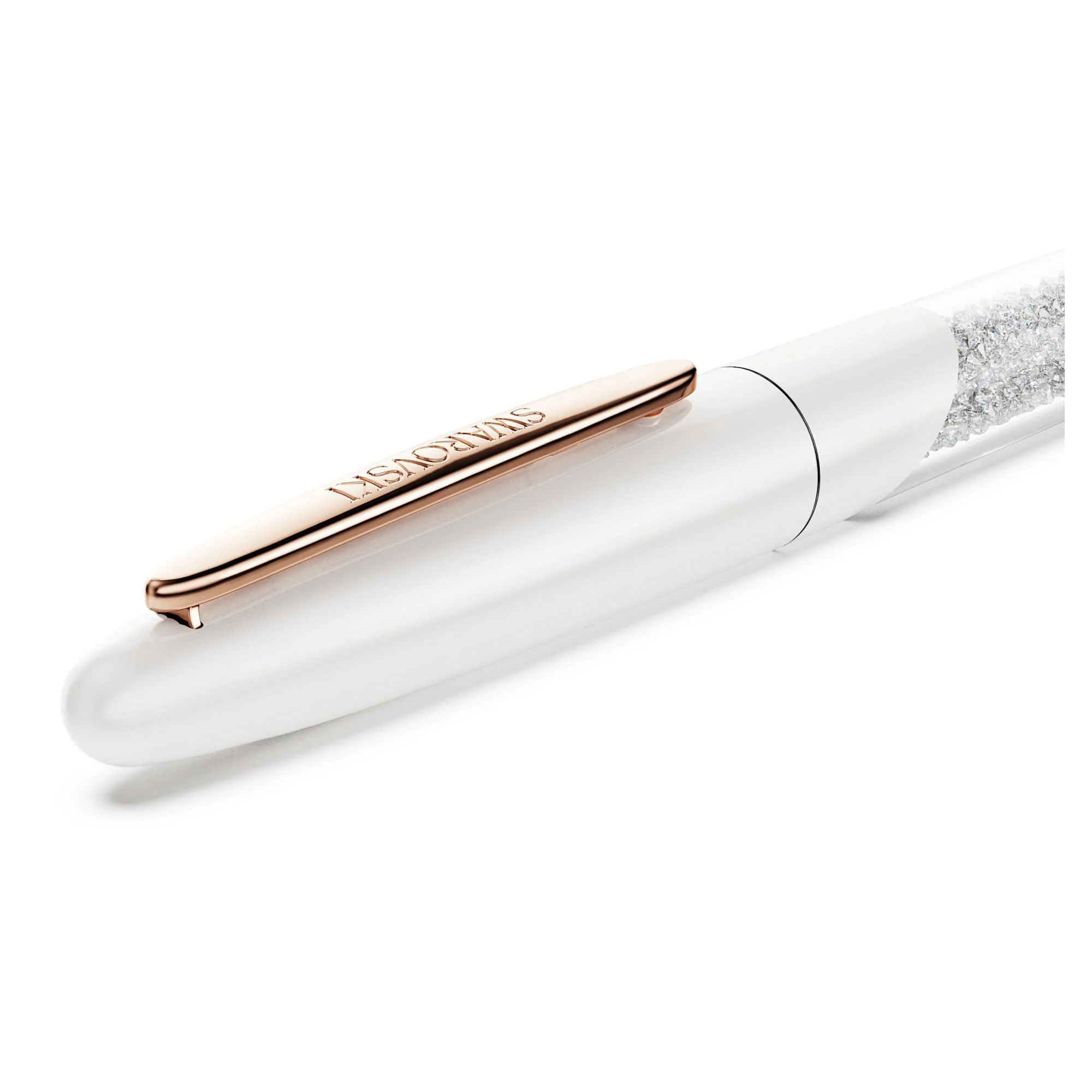 Crystalline Nova rollerball pen White, Rose gold-tone plated - Image 4