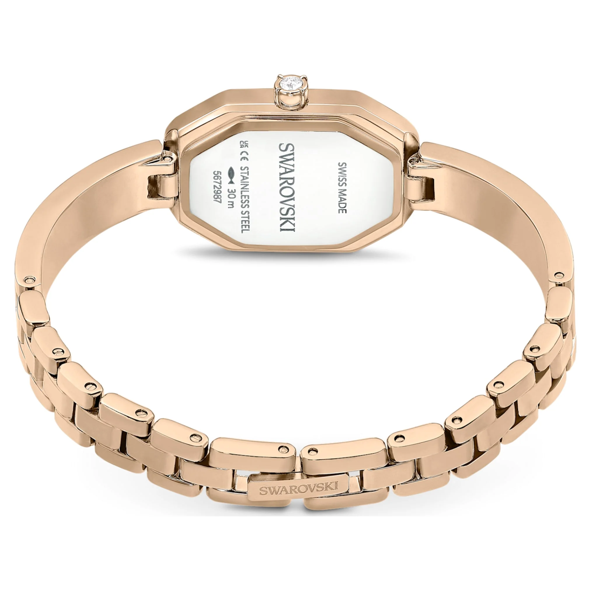 Dextera Bangle watch Swiss Made, Metal bracelet, Gold tone, Champagne gold-tone finish - Image 3