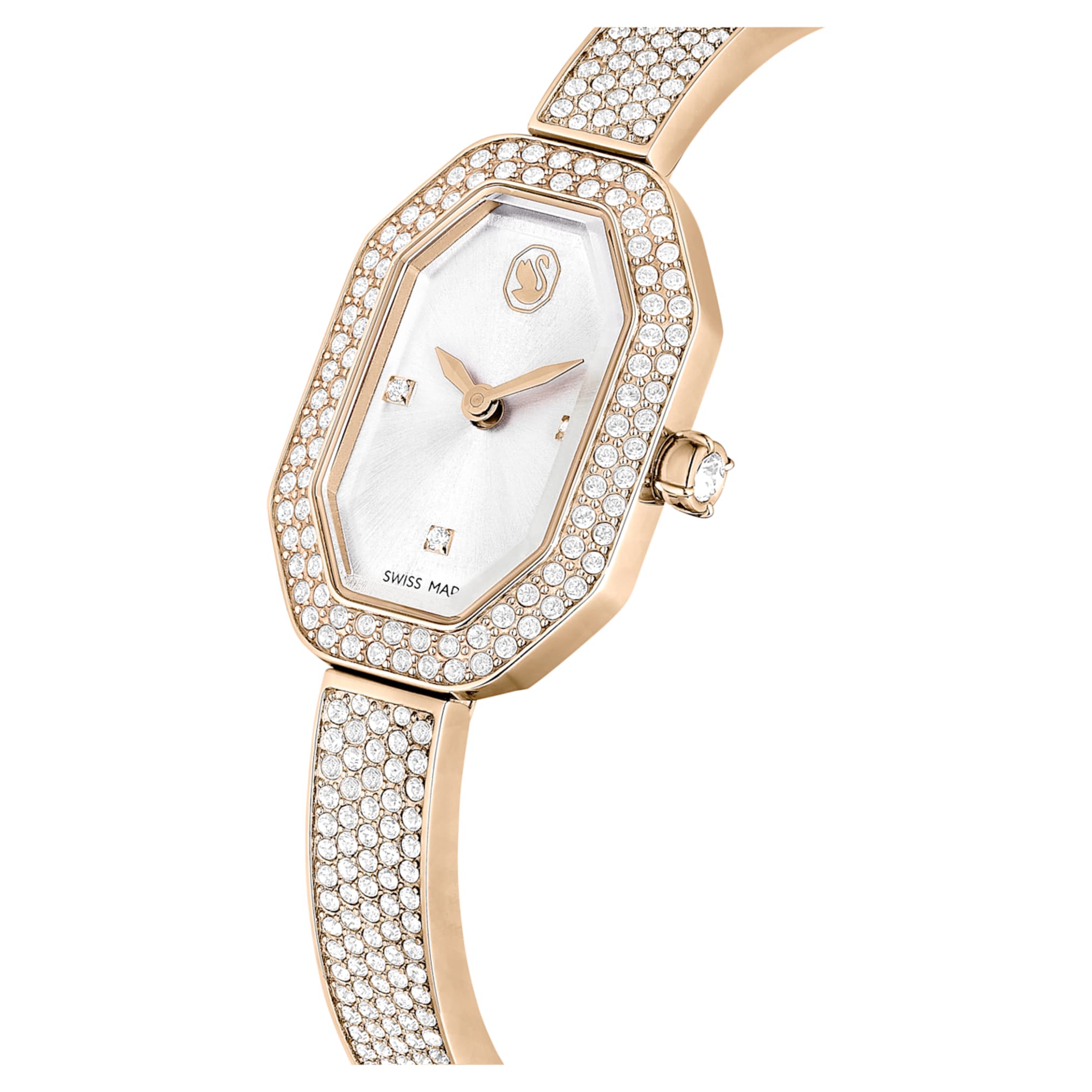 Dextera Bangle watch Swiss Made, Metal bracelet, Gold tone, Champagne gold-tone finish - Image 4