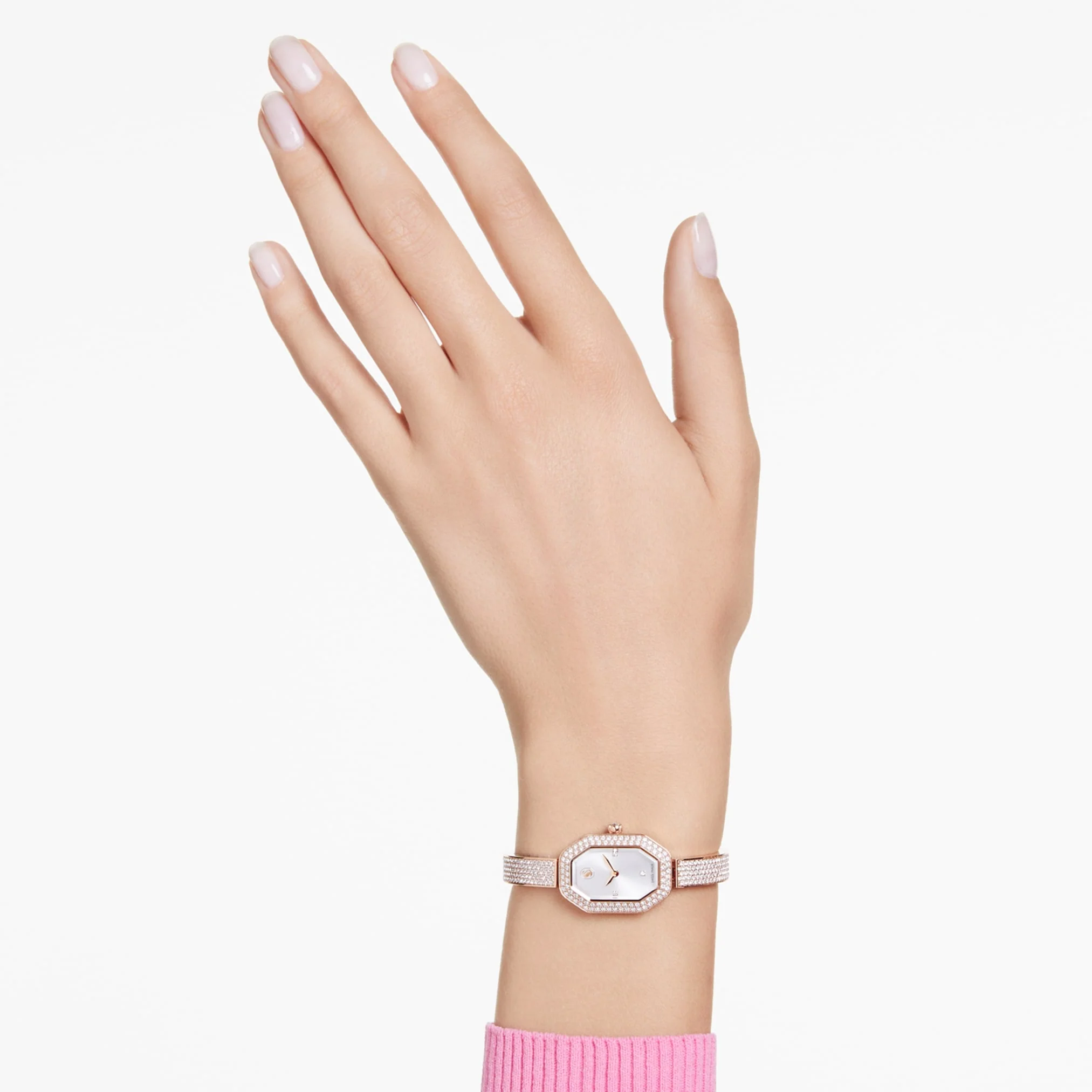 Dextera Bangle watch Swiss Made, Metal bracelet, Gold tone, Champagne gold-tone finish - Image 7