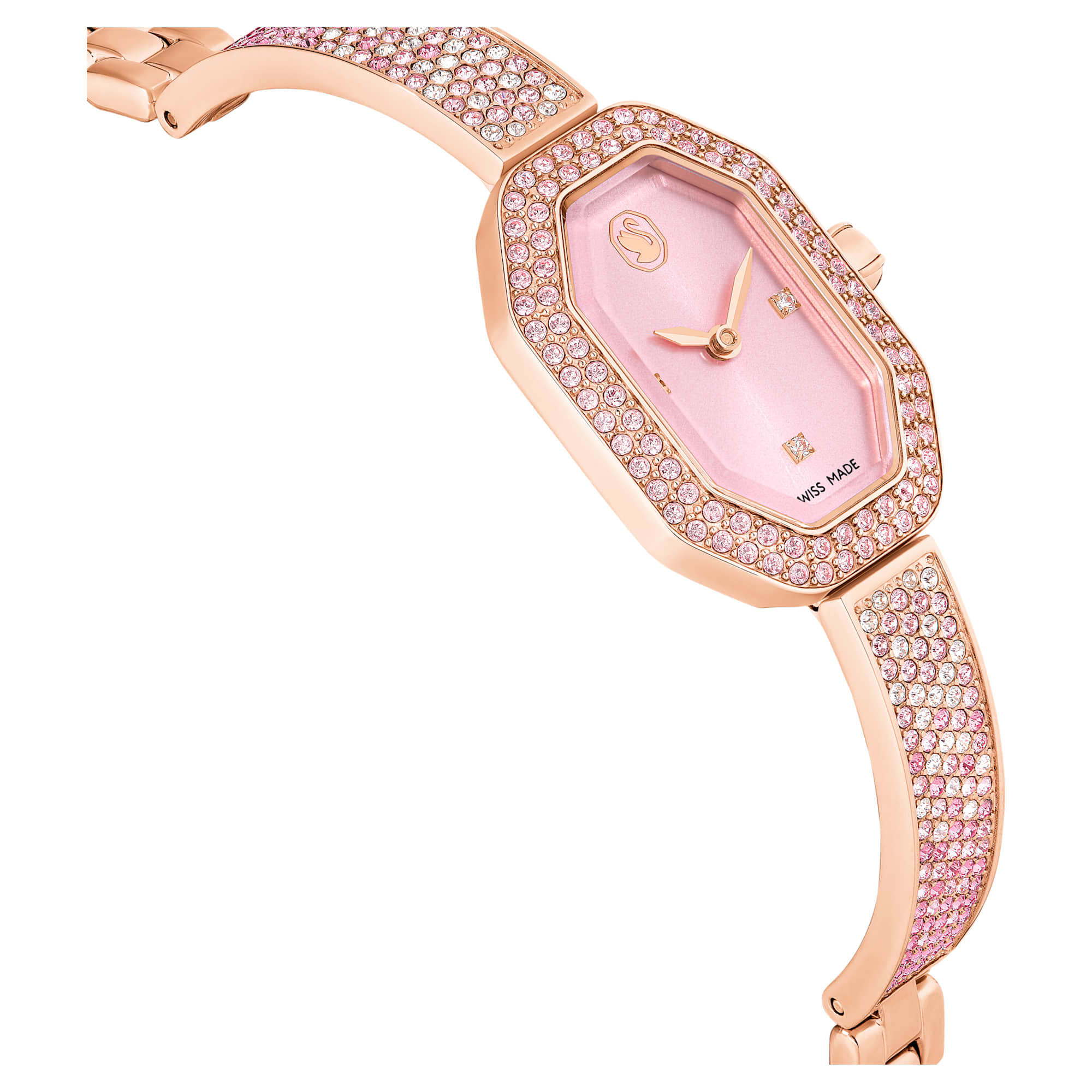 Dextera bangle watch Swiss Made, Metal bracelet, Pink, Rose gold-tone plated - Image 5