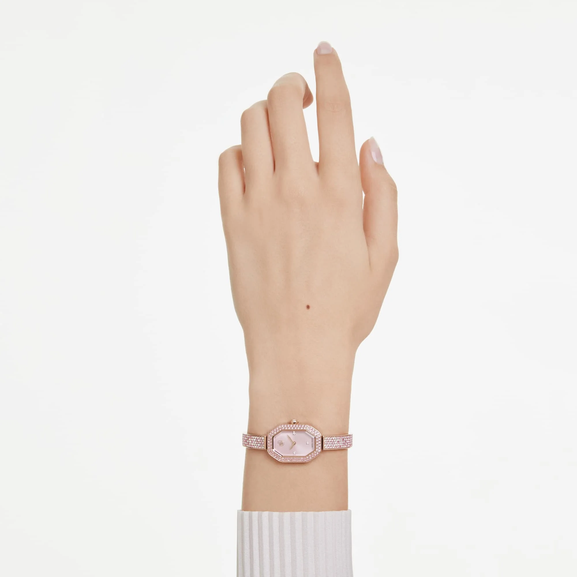 Dextera bangle watch Swiss Made, Metal bracelet, Pink, Rose gold-tone plated - Image 7