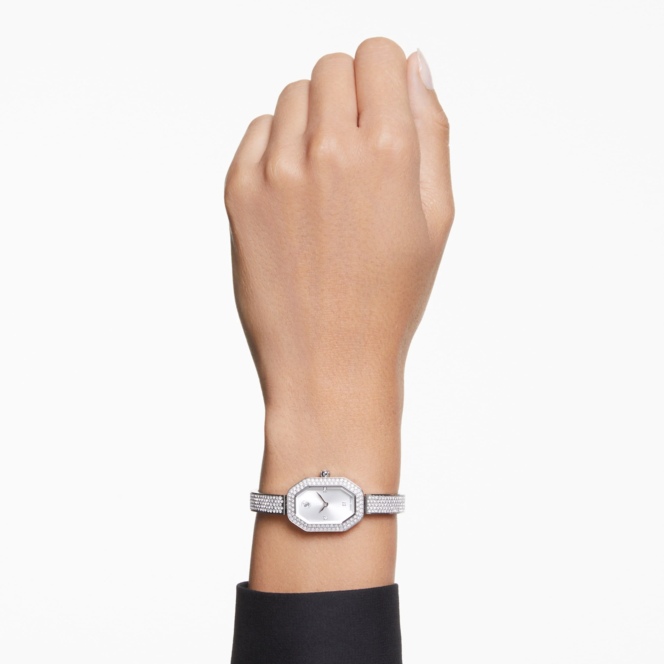 Dextera Bangle watch Swiss Made, Metal bracelet, Silver tone, Stainless steel - Image 7