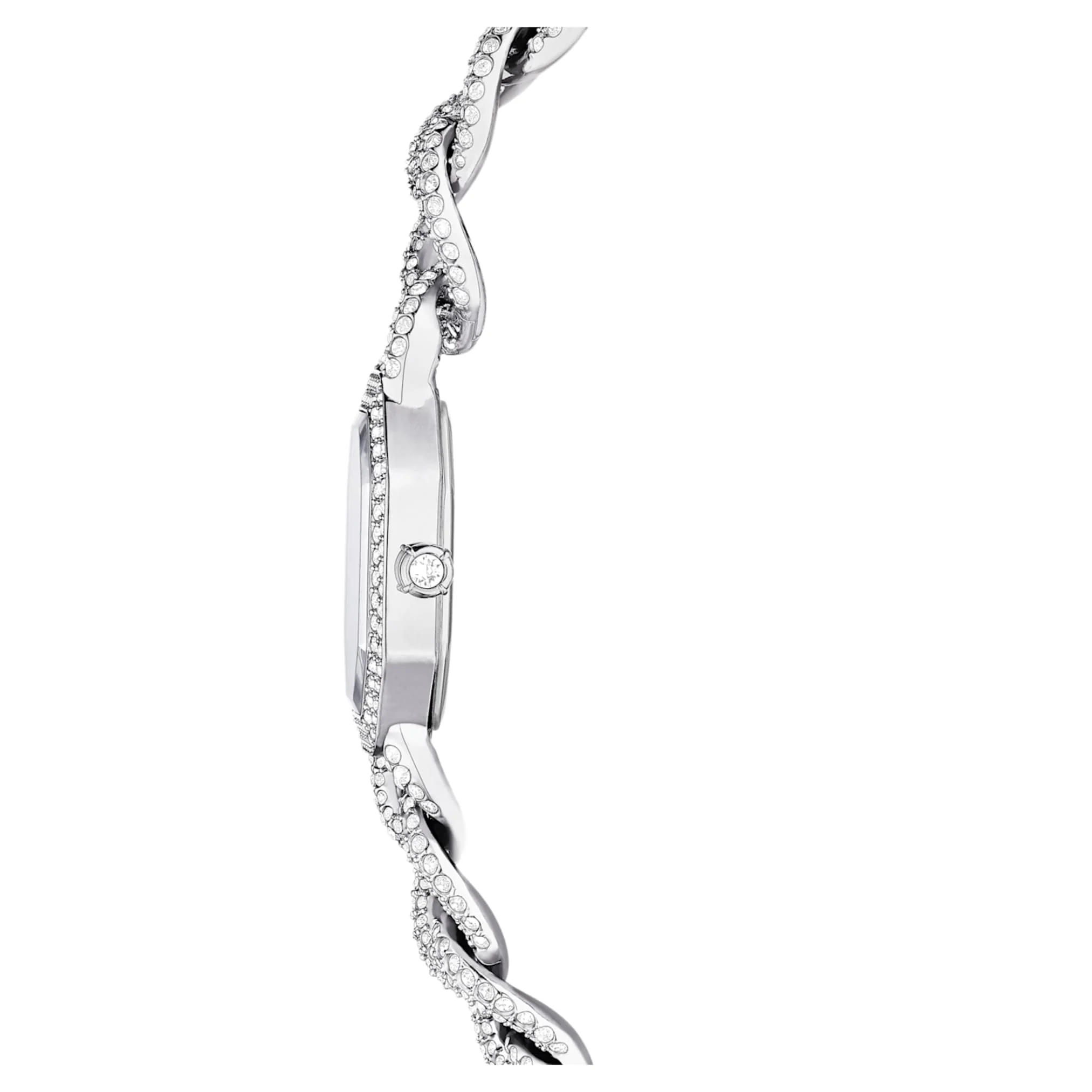 Dextera Chain watch Swiss Made, Crystal bracelet, Silver tone, Stainless Steel - Image 5