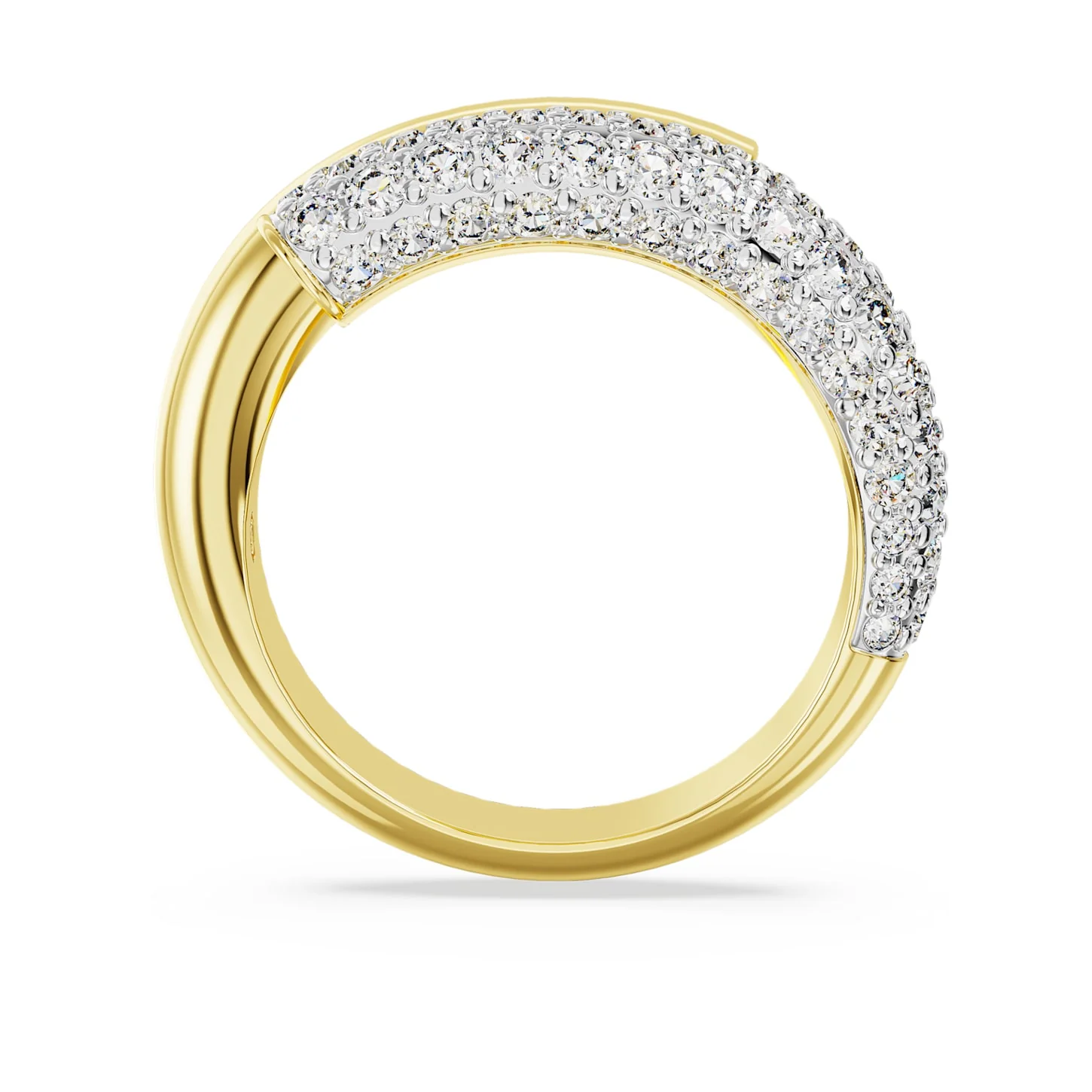 Dextera cocktail ring White, Gold-tone plated - Image 4