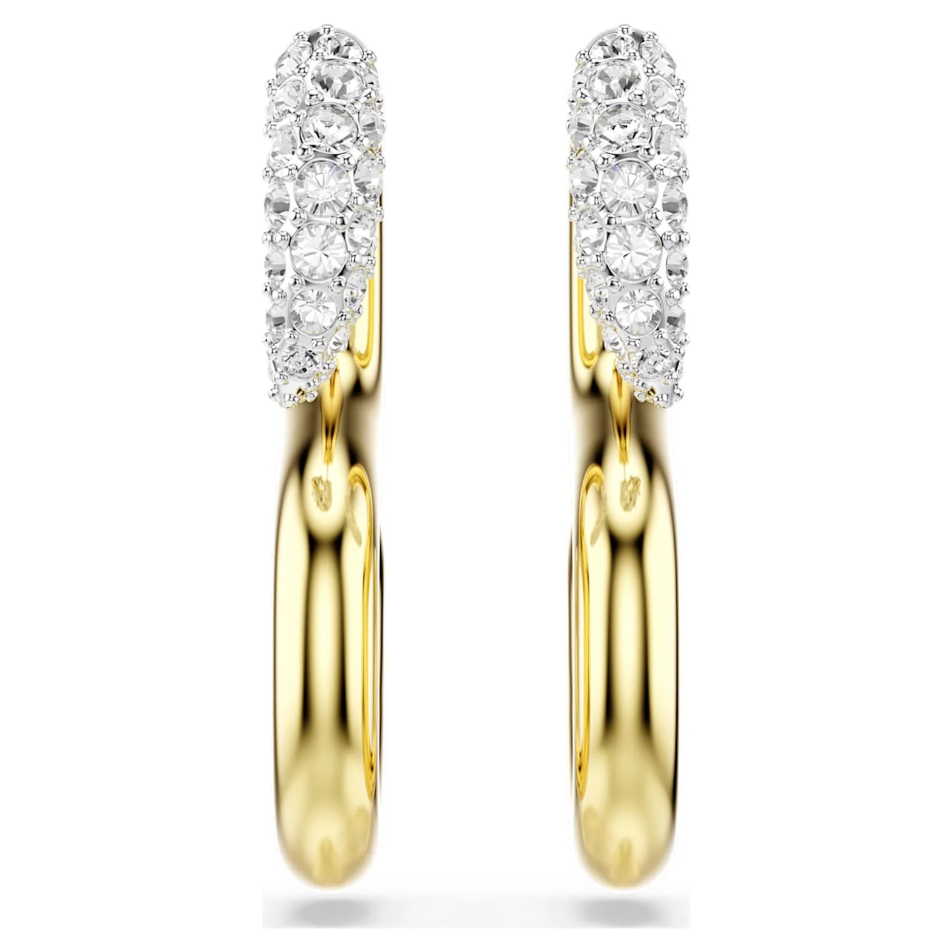 Dextera earrings Round cut, White, Mixed metal finish - Image 2