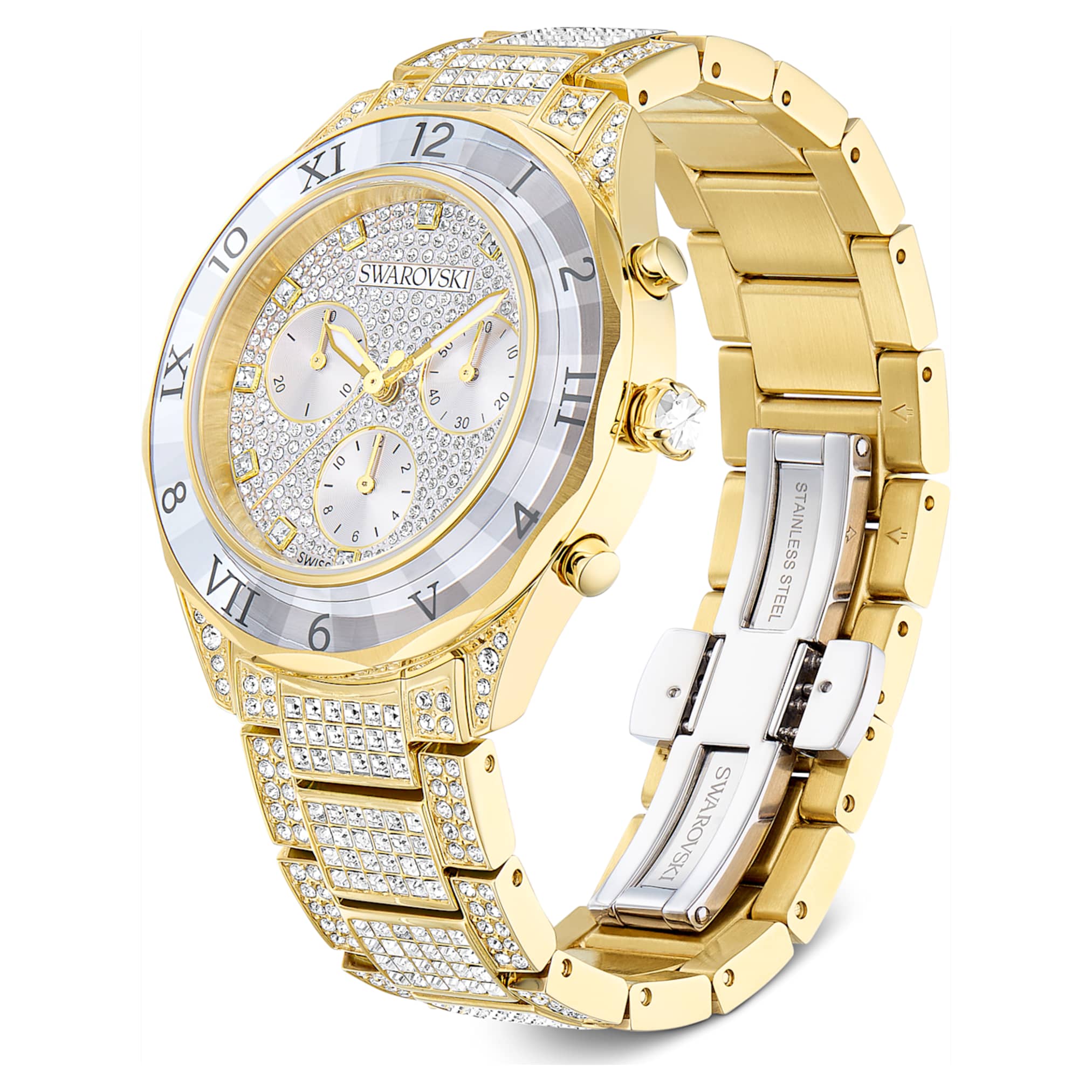 Dextera lux watch Swiss Made, Metal bracelet, Gold tone, Gold-tone finish - Image 2
