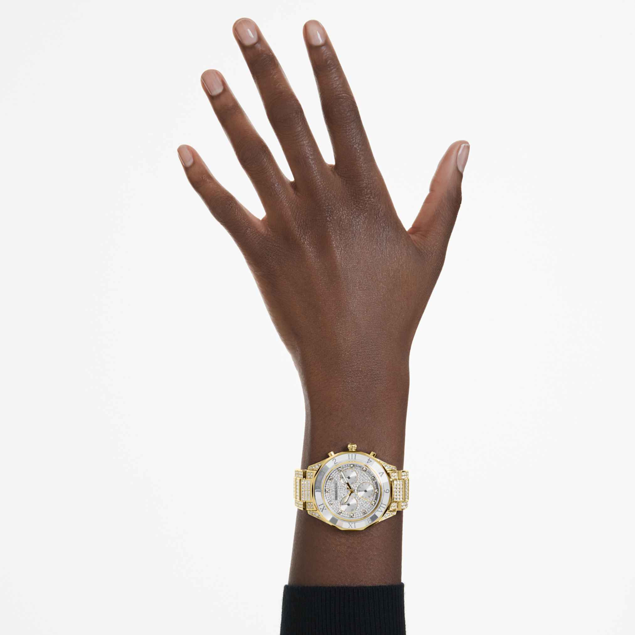 Dextera lux watch Swiss Made, Metal bracelet, Gold tone, Gold-tone finish - Image 8