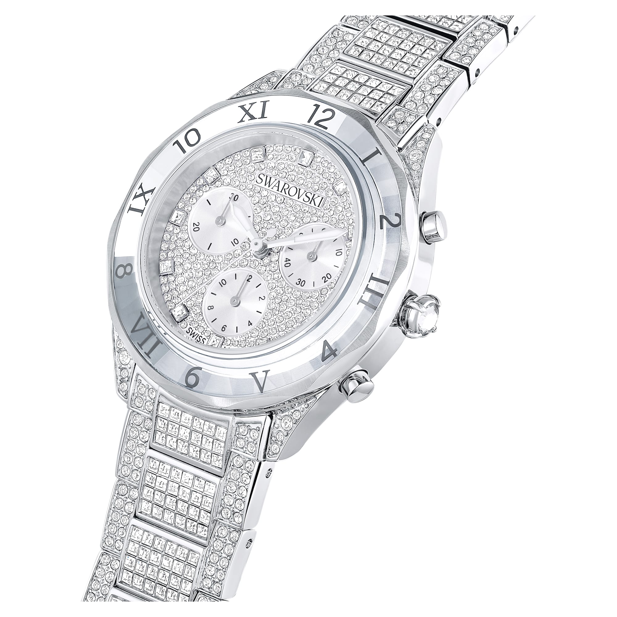 Dextera Lux watch Swiss Made, Metal bracelet, Silver tone, Stainless Steel - Image 4