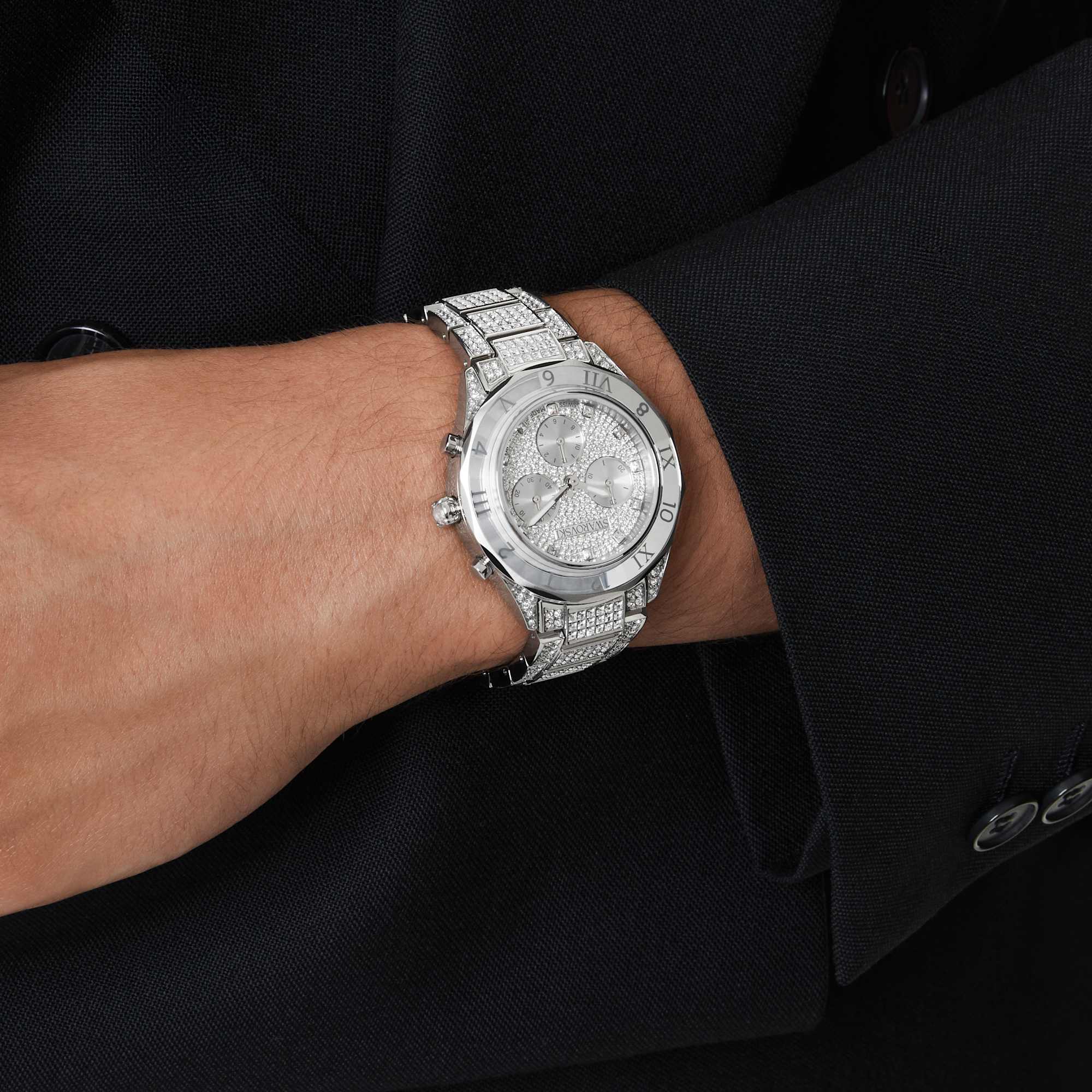 Dextera Lux watch Swiss Made, Metal bracelet, Silver tone, Stainless Steel - Image 8