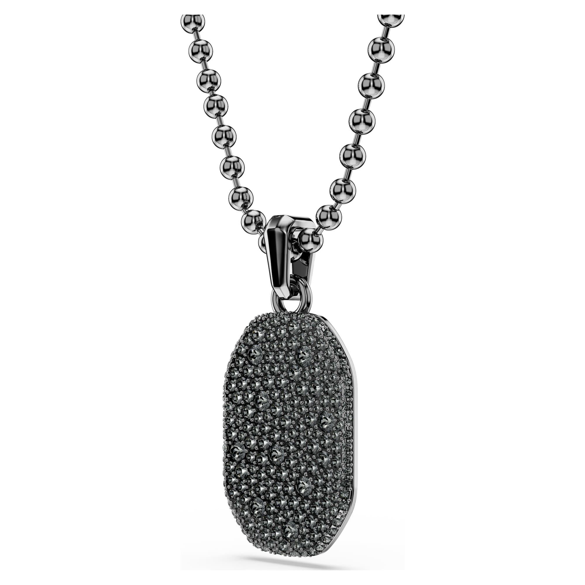 Dextera pendant Octagon shape, Round cut, Black, Ruthenium plated - Image 3