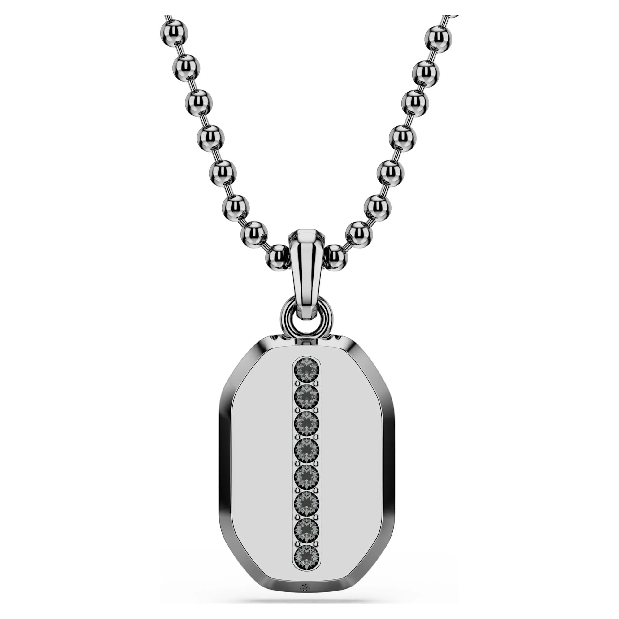 Dextera pendant Octagon shape, Round cut, Black, Ruthenium plated - Image 5