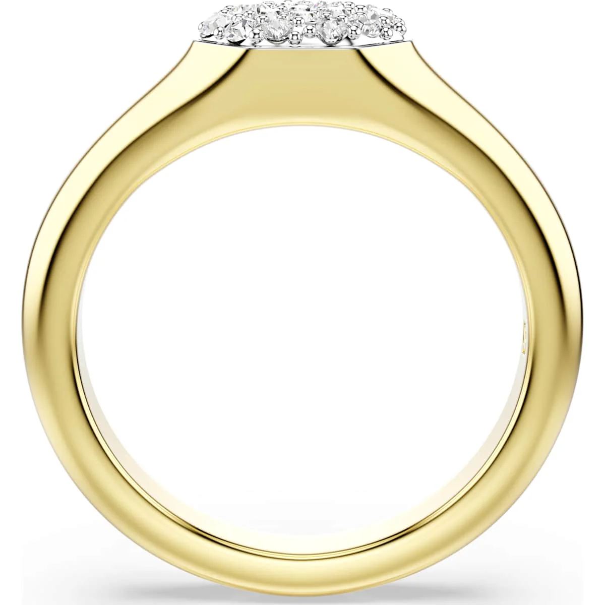 Dextera ring, Mixed cuts, White, Gold-tone plated - Image 3