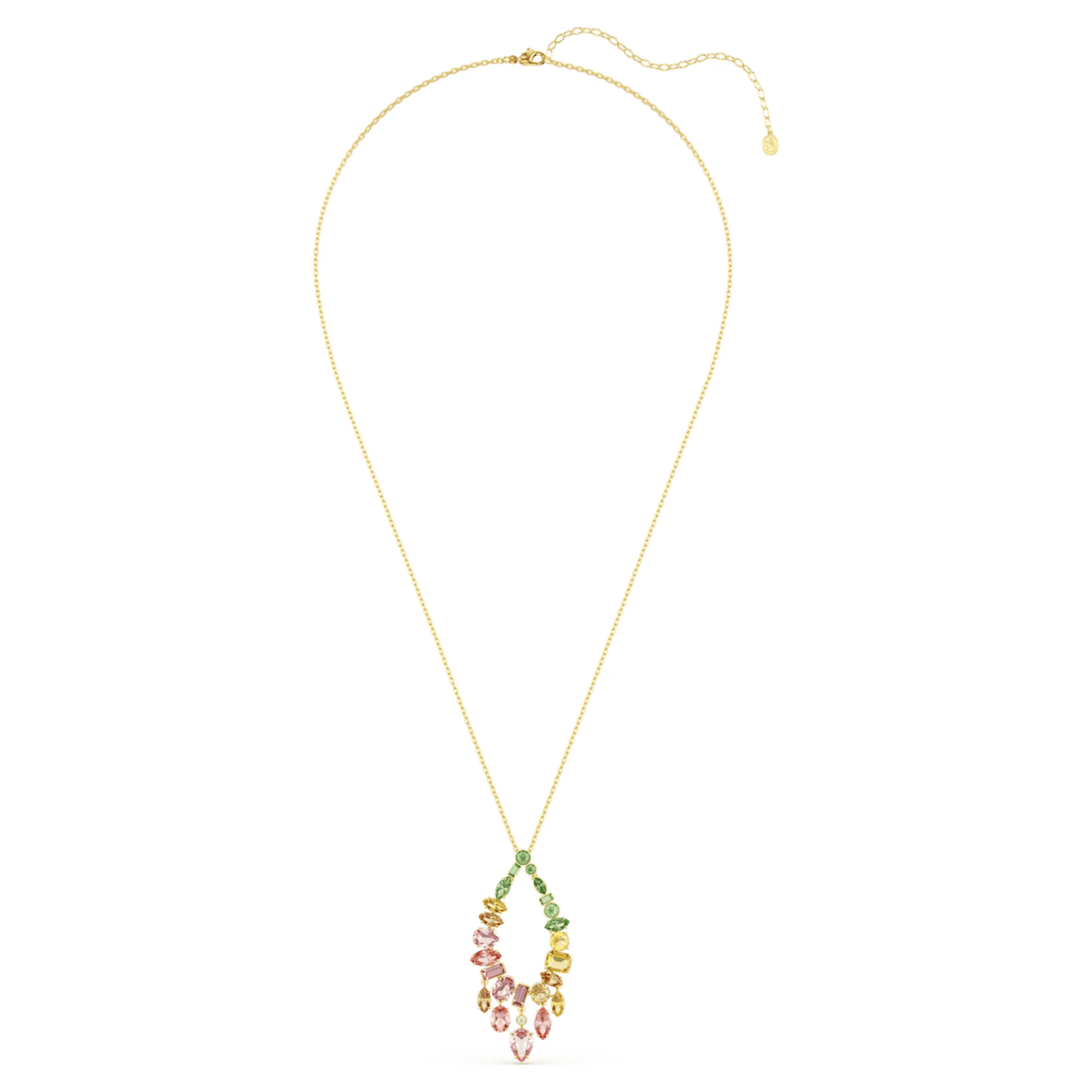Gema pendant Mixed cuts, Multicolored, Gold-tone plated - Image 2
