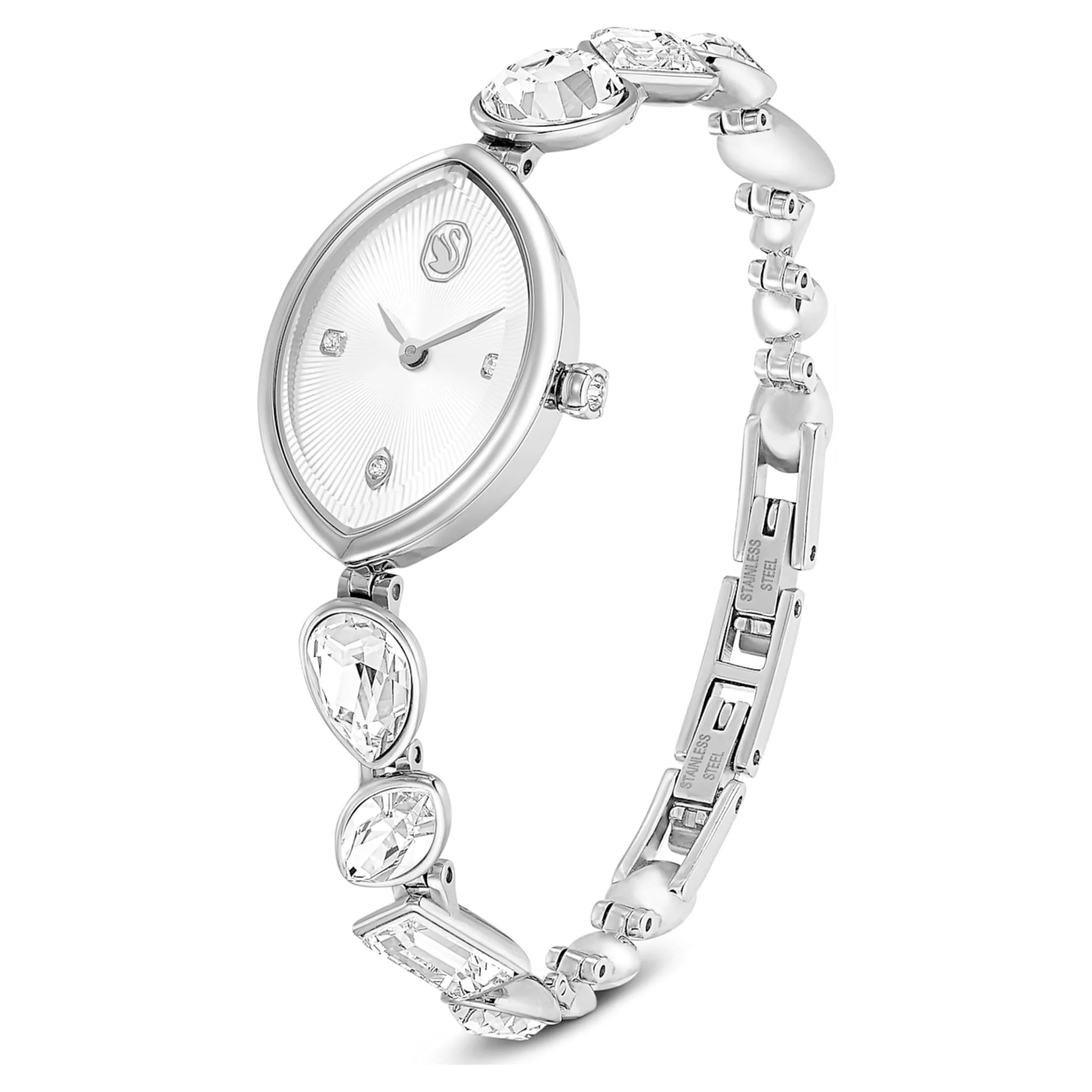 Gema watch Crystal bracelet, Silver tone, Stainless steel - Image 2