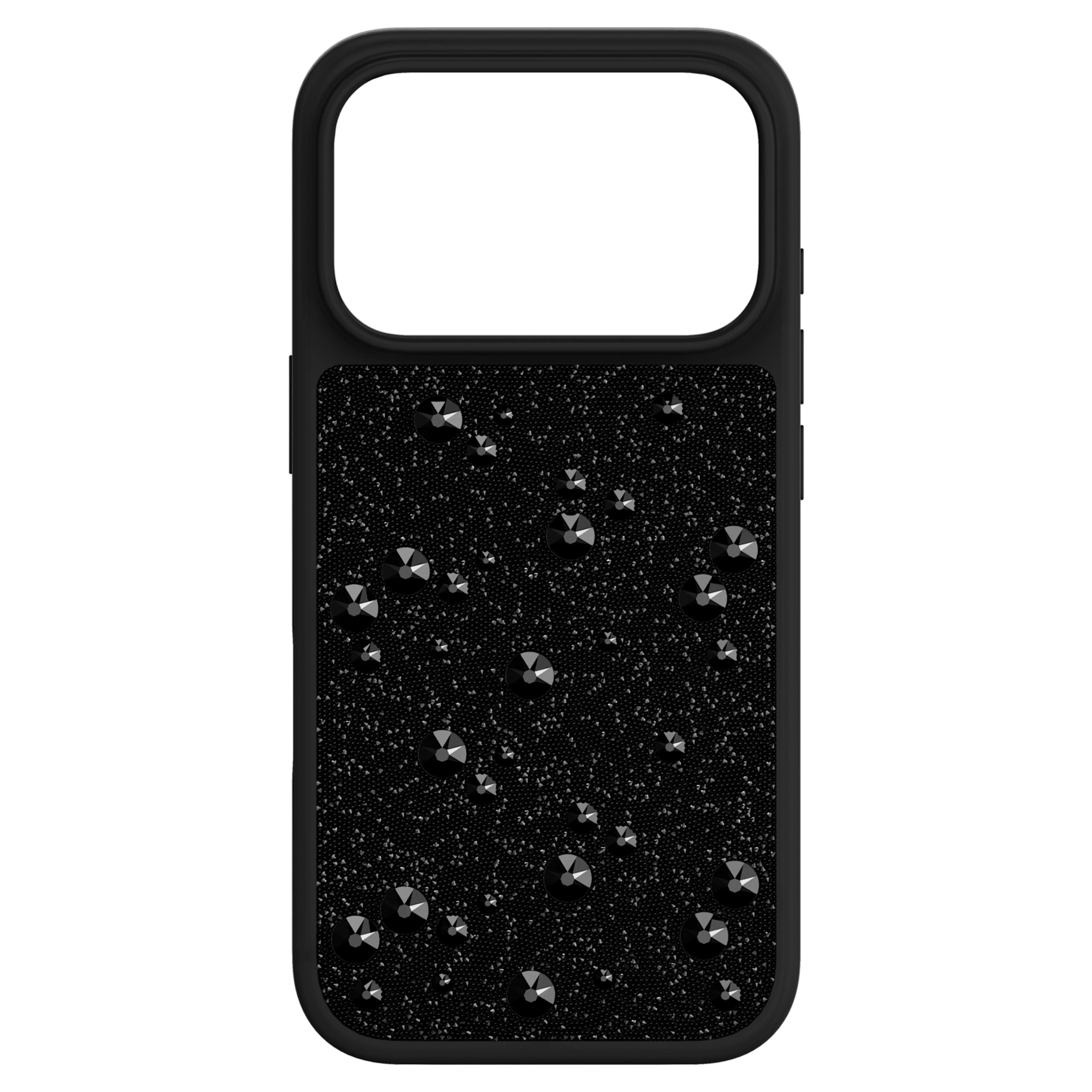 High smartphone case Flat Back crystals, iPhone® 17 Pro, Black