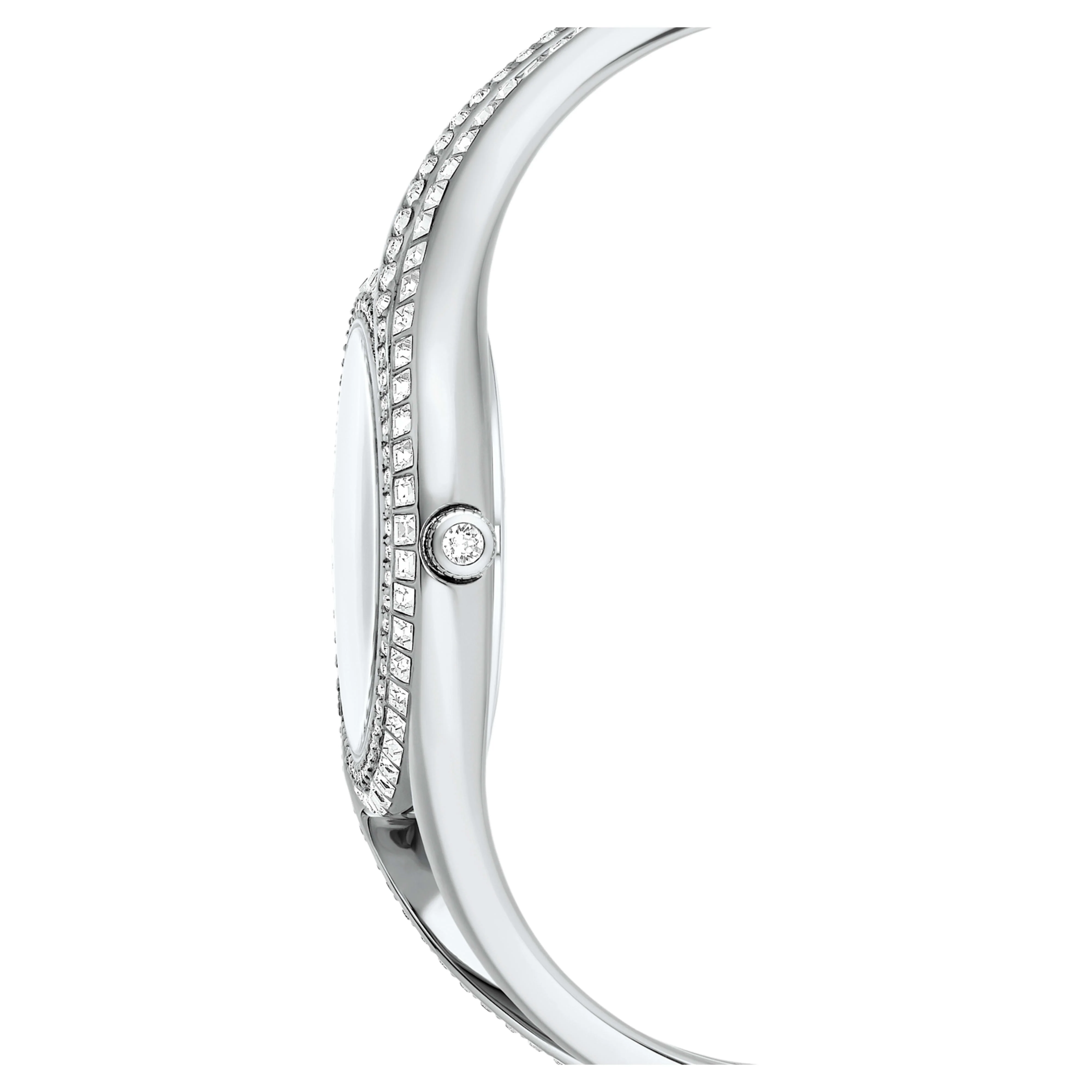 Hyperbola bangle watch Swiss Made, Metal bracelet, Silver tone, Stainless steel - Image 6